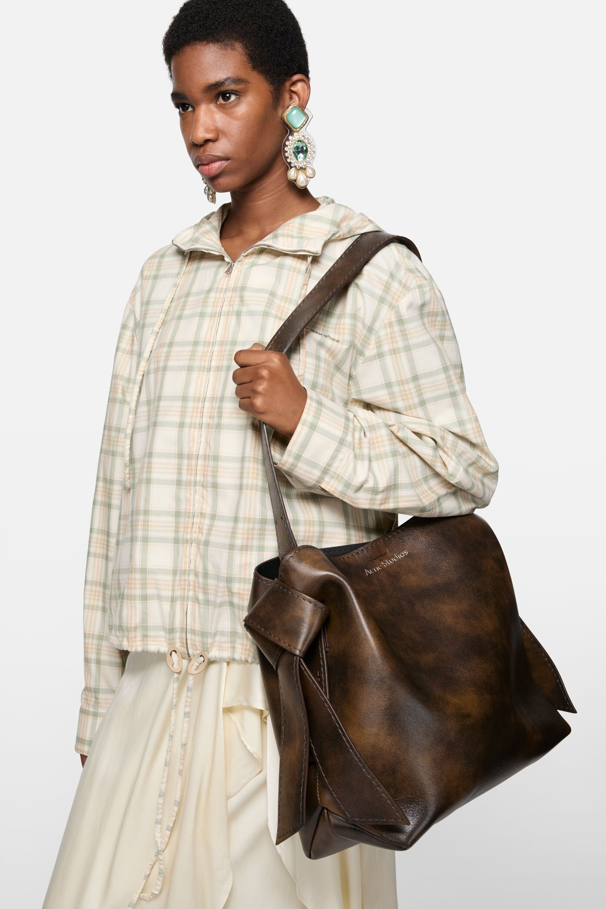 Acne Studios - Musubi midi shoulder bag - Ochre Yellow