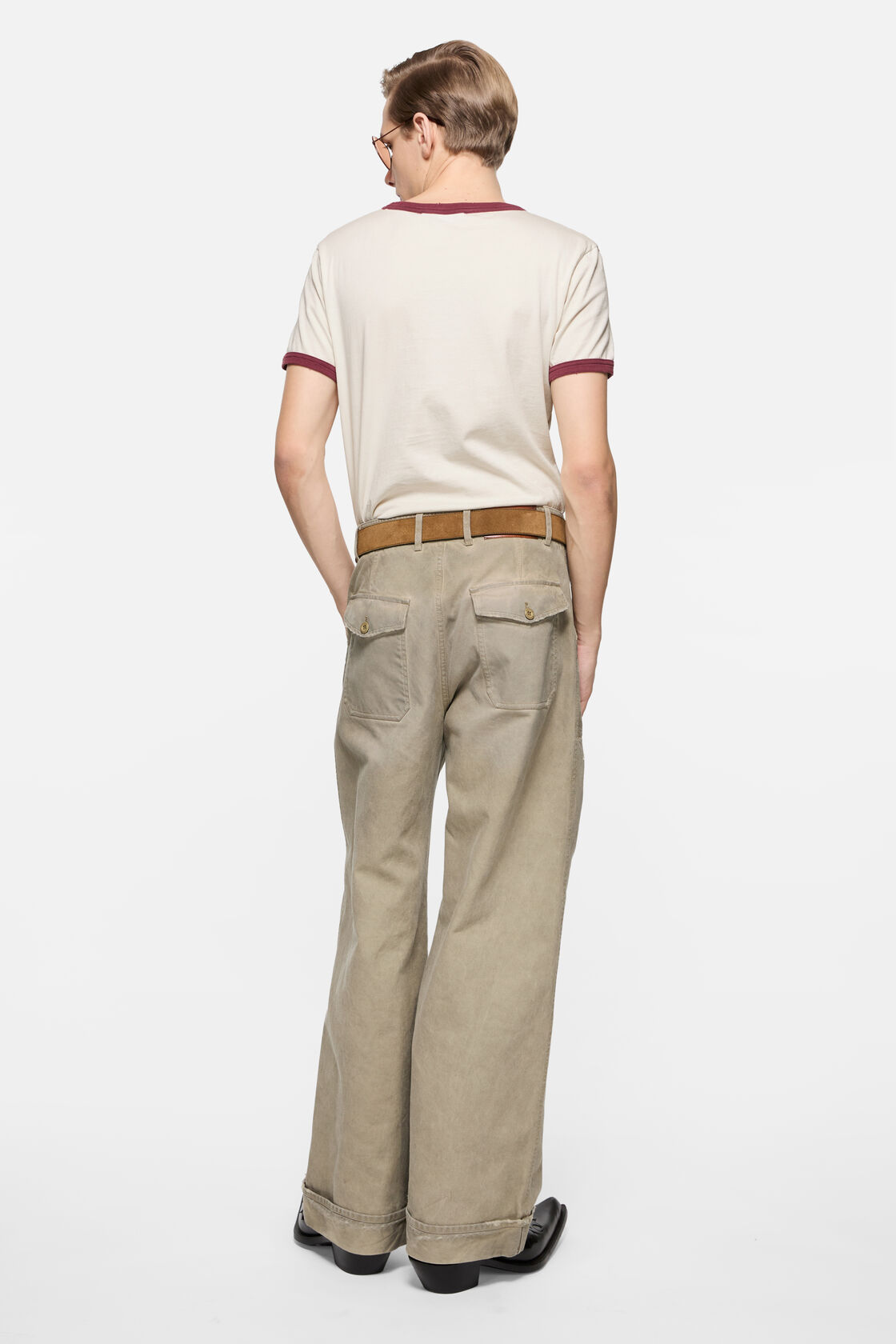 Stained twill trousers, Camel Beige, 2000x