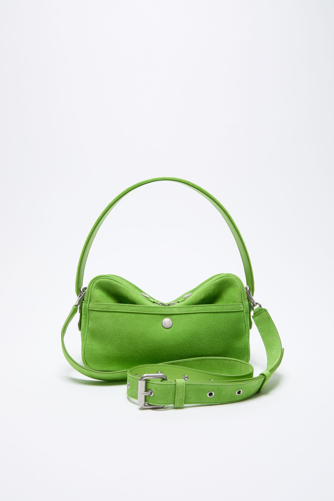 Camero Party Suede Bag, Apple green, 2000x
