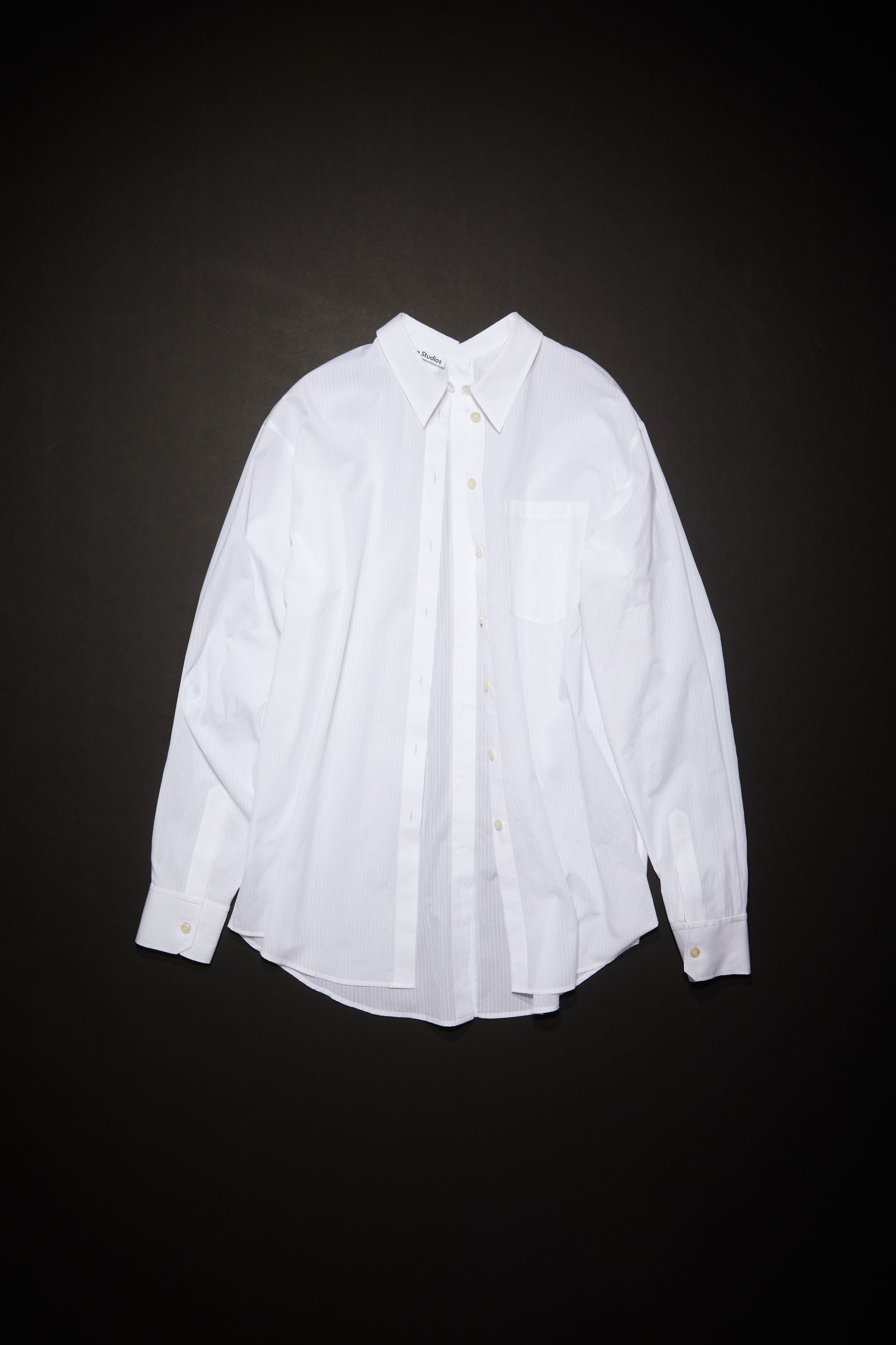 Acne Studios - Striped button-up shirt - White