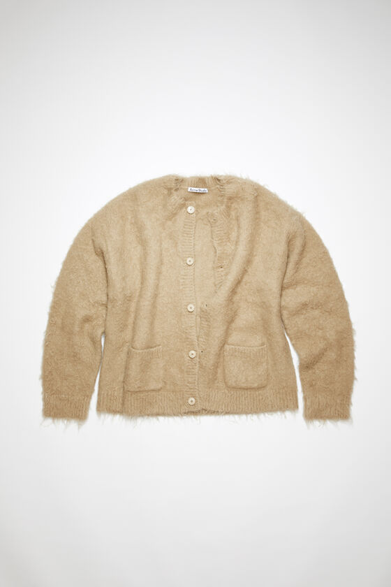 Acne Studios - Wool mohair cardigan - Dark beige