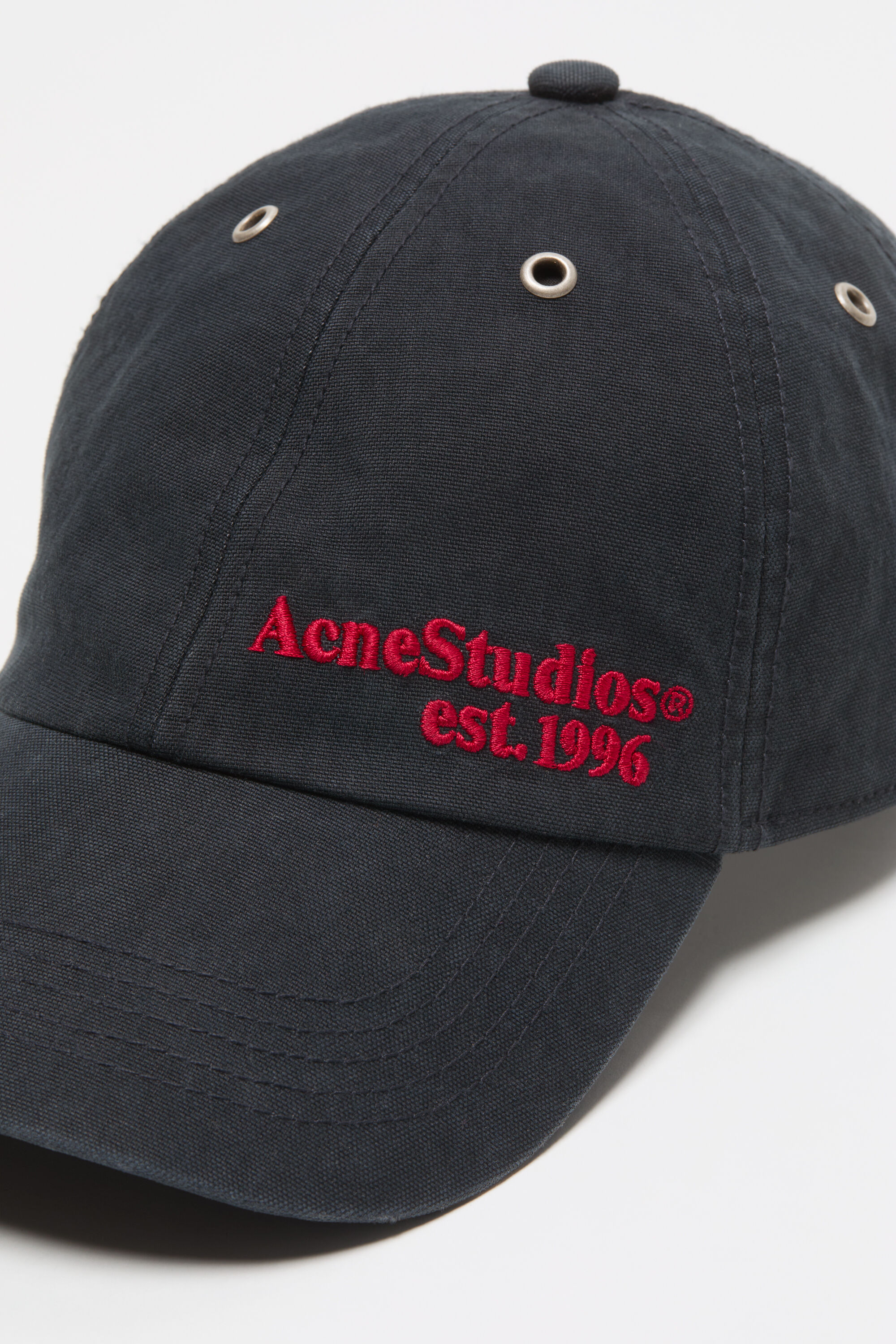 Acne Studios - ワックス加工ロゴキャップ - イブニングブルー