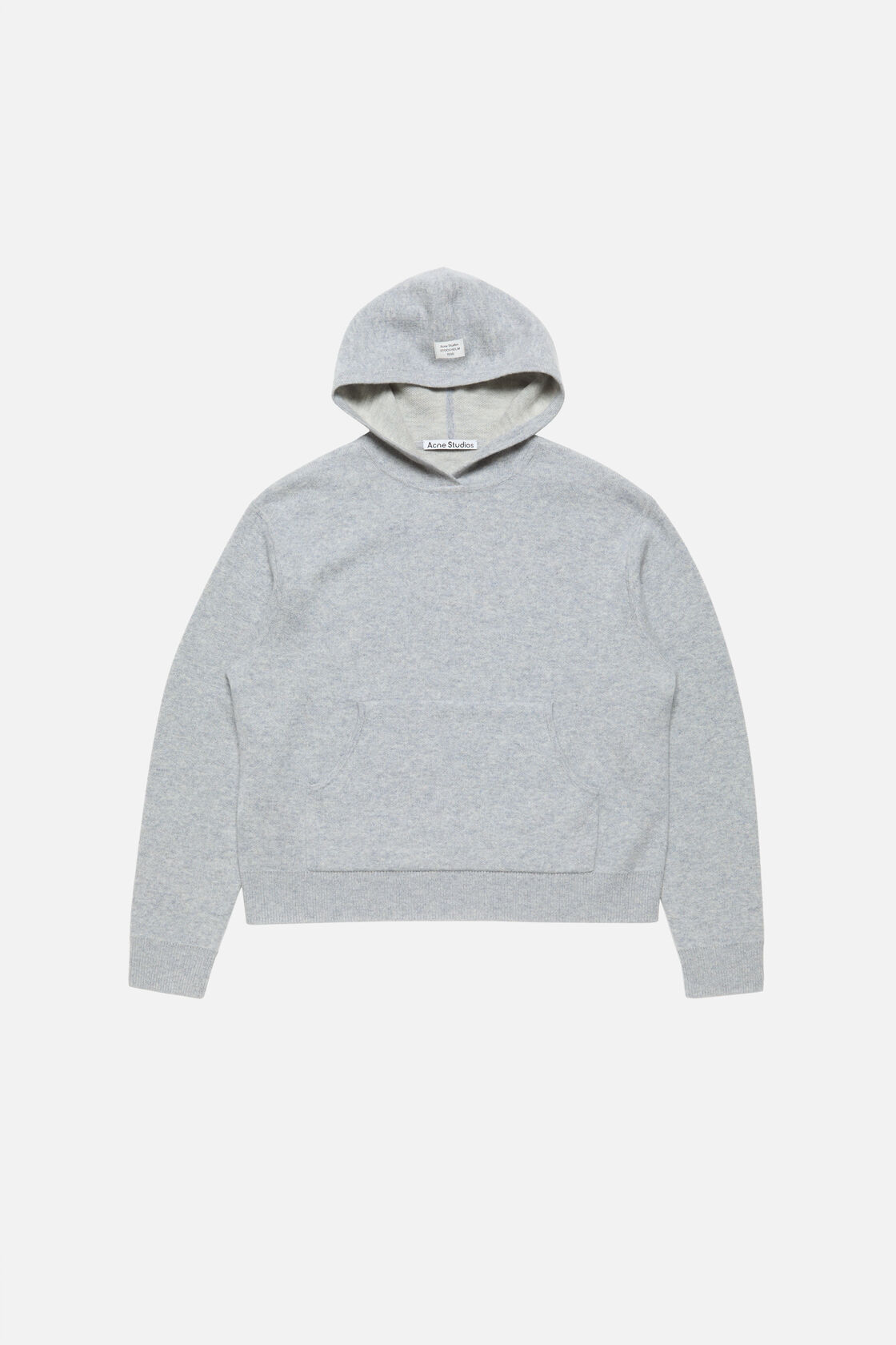 Cashmere hoodie, Cold grey melange, 2000x