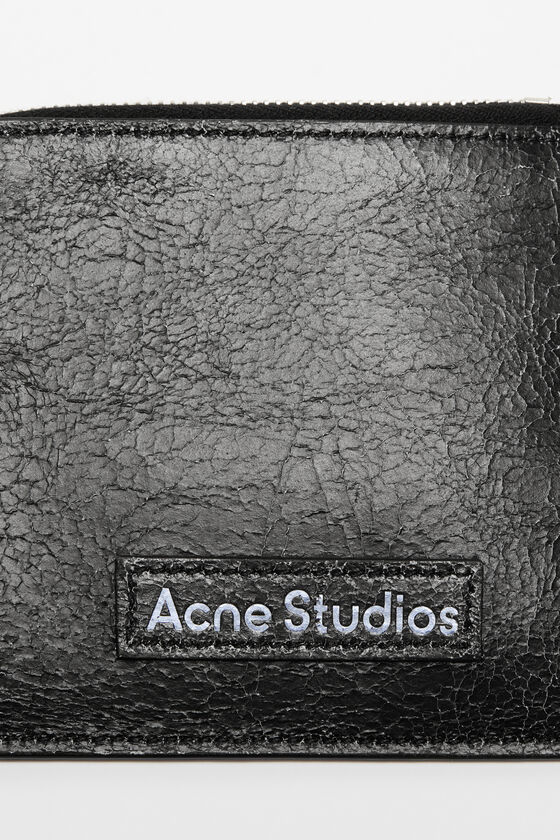 Acne Studios - ジップレザーウォレット - ブラック 