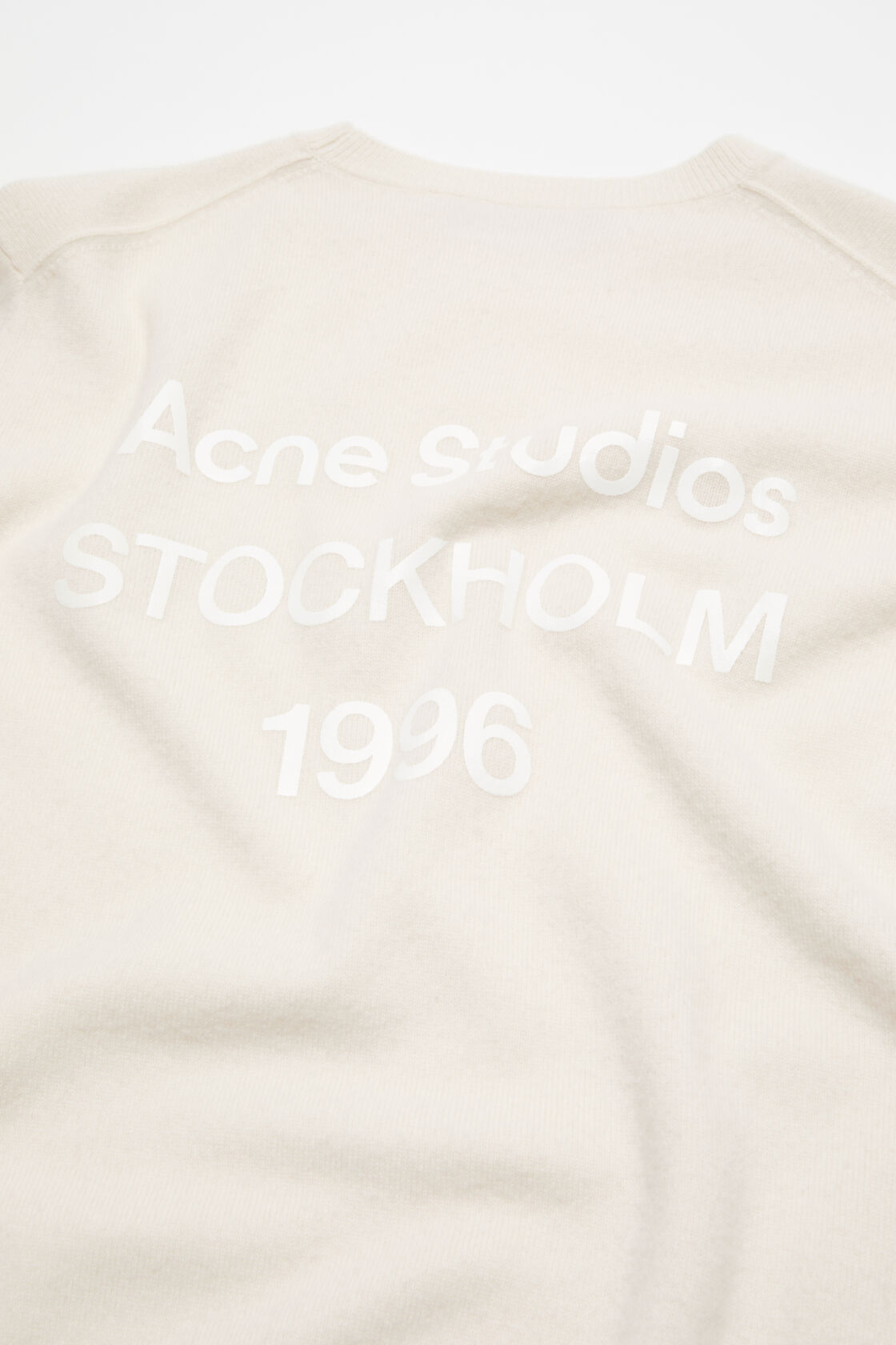 Cashmere logo knit, White, 2000x