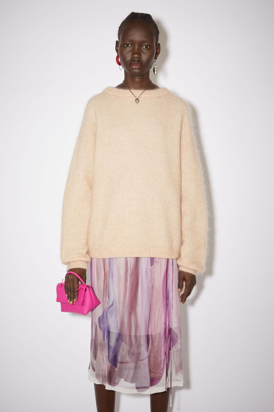 Acne Studios - Pullover mit Rundhalsausschnitt - Warmes Beige