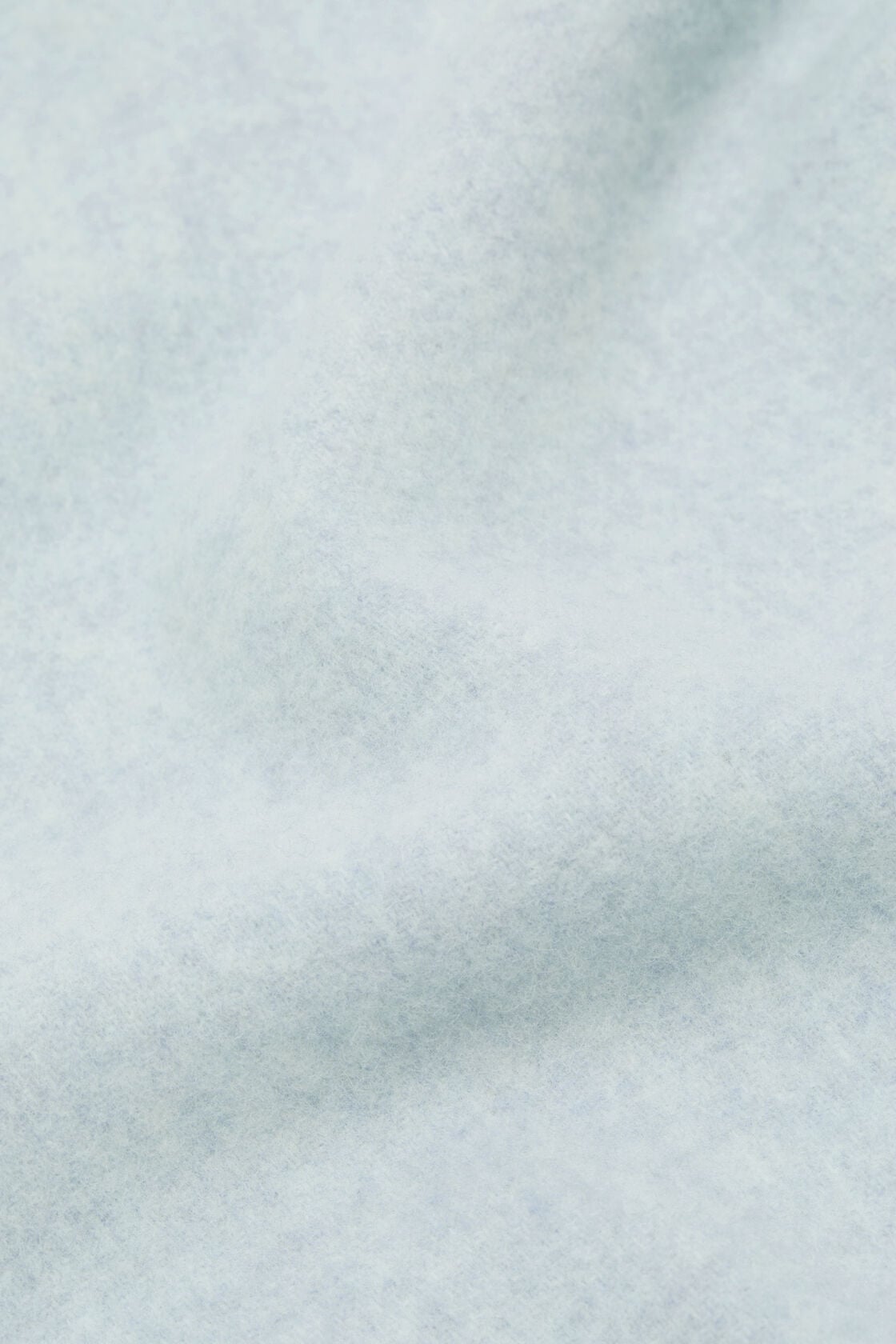 Fringe wool scarf - skinny, Ice Blue Melange, 2000x