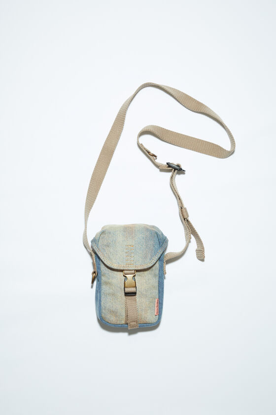 Acne Studios - Denim mini pouch bag - Light blue/beige