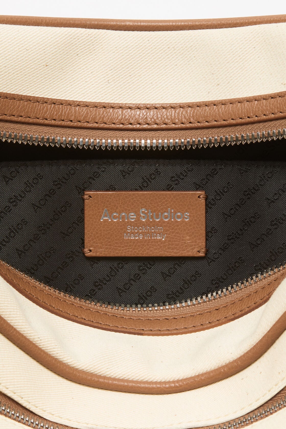 Camero Camera Canvas Bag, Cream beige/brown, 2000x