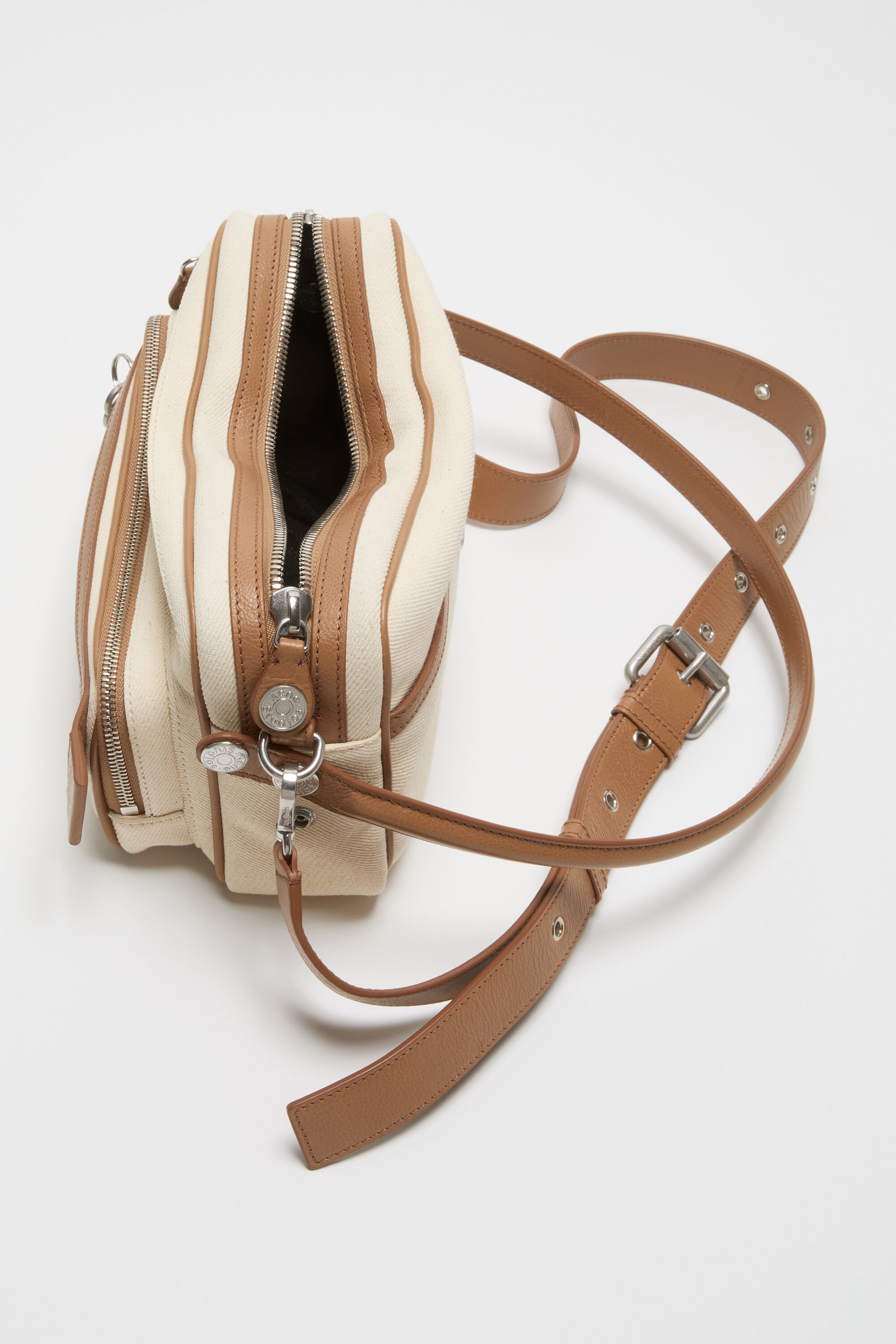 Acne Studios - Camero Party Canvas Bag - Cream beige/brown