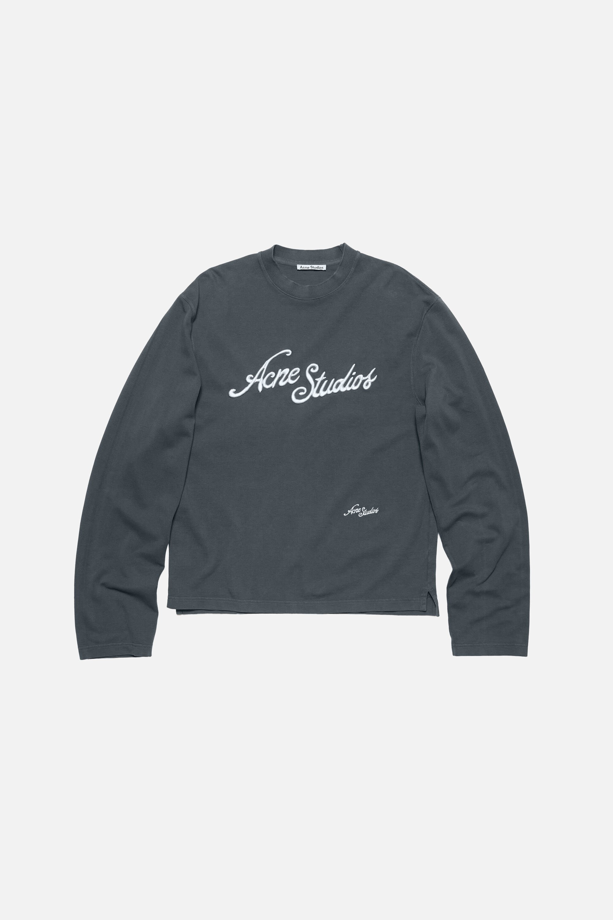 Acne Studios - Embroidered logo t-shirt - Faded Grey