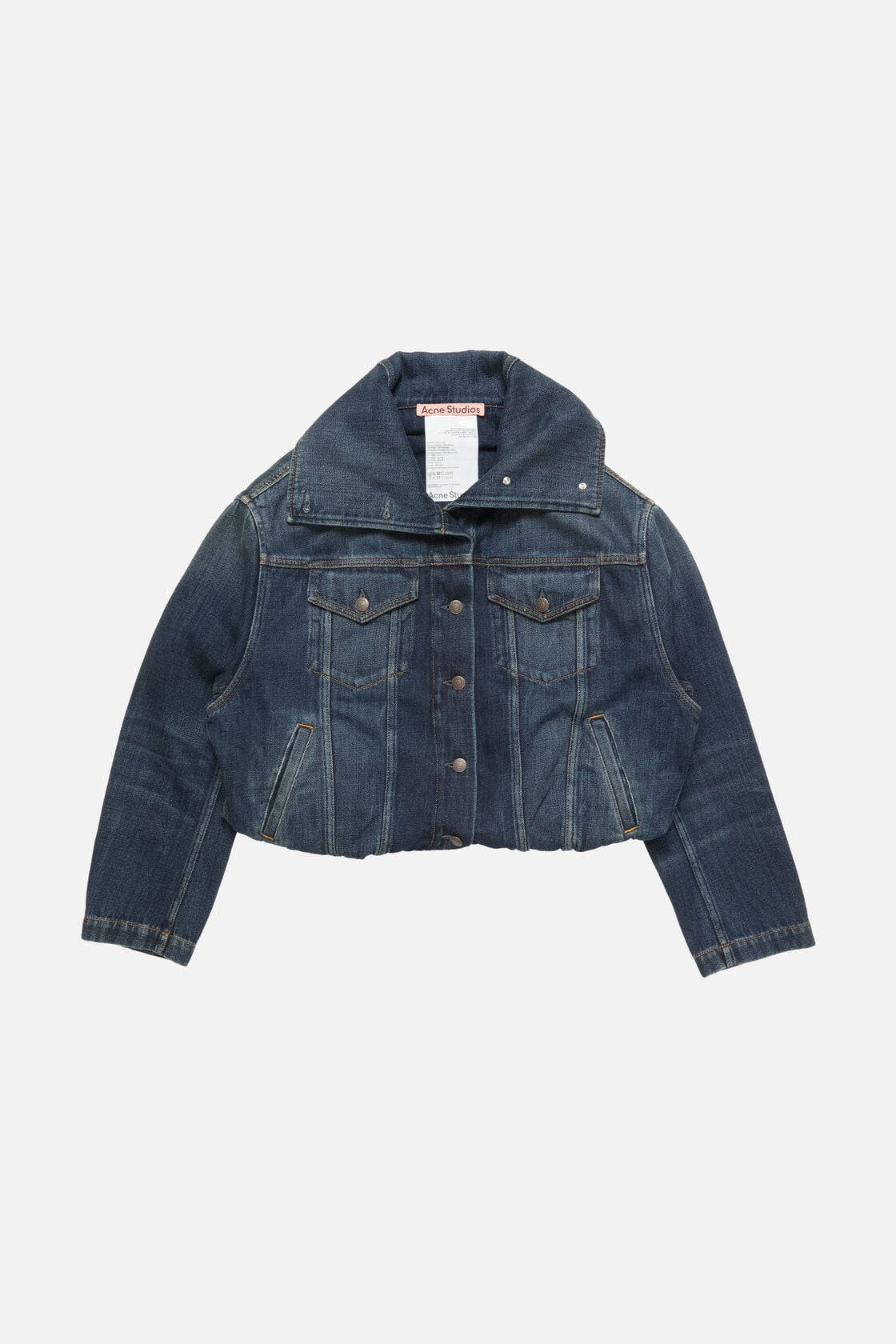 Cropped denim jacket, Dark Blue, 2000x