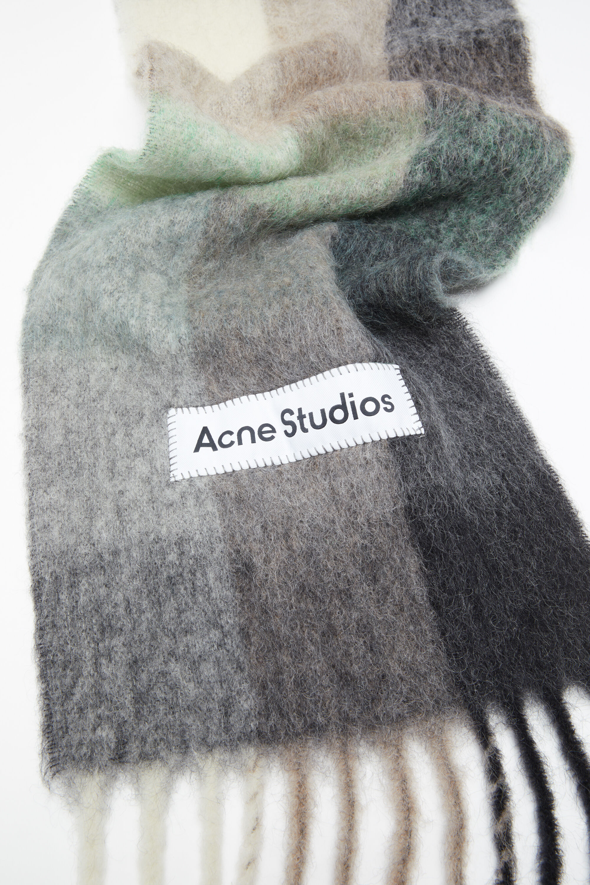 Acne Studios マフラー グレー系　ストール マフラー ストール グレー（2024/10/14買取） - Acne Studios アクネ