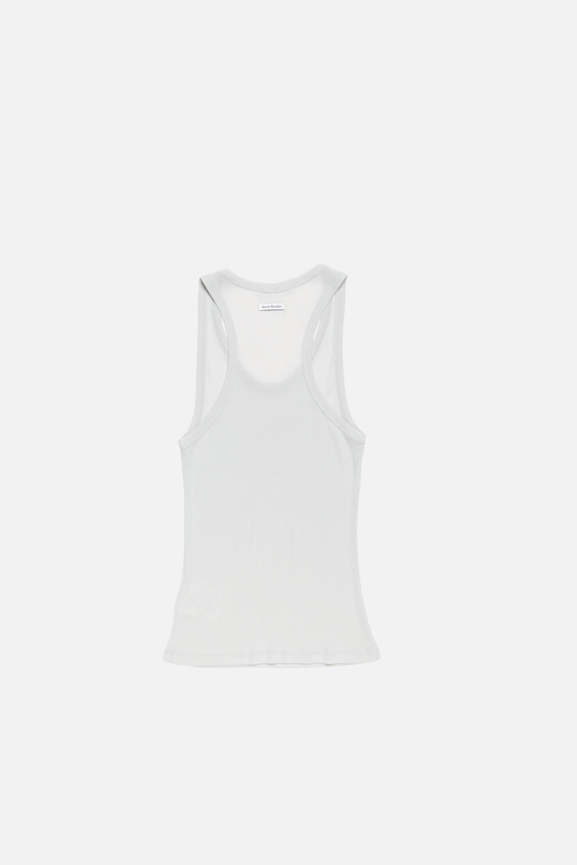 Acne Studios ホワイト タンクトップ M Acne Studios - Ribbed tank top - White/navy