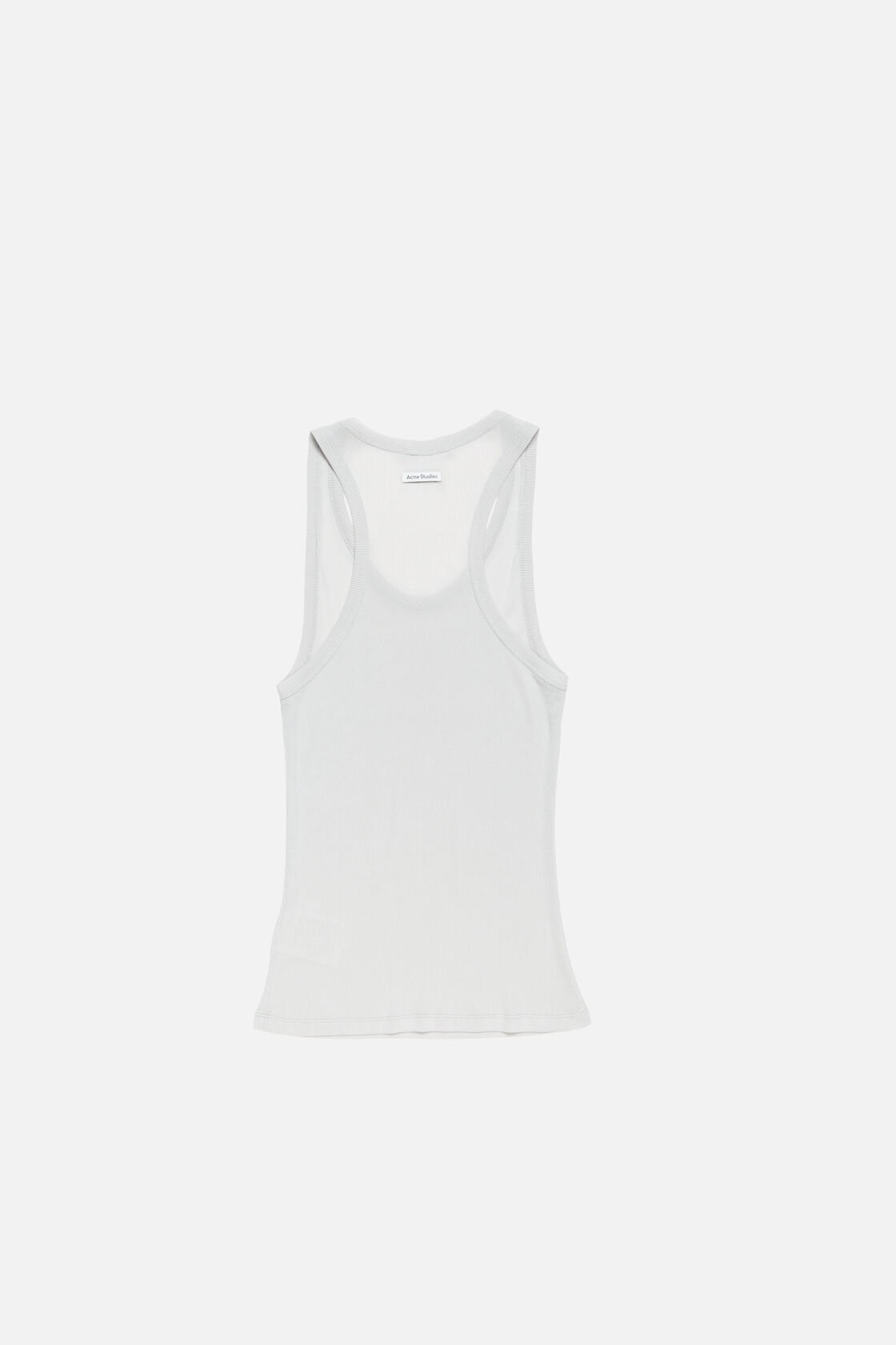Thin ribbed tank top, Light grey, 2000x