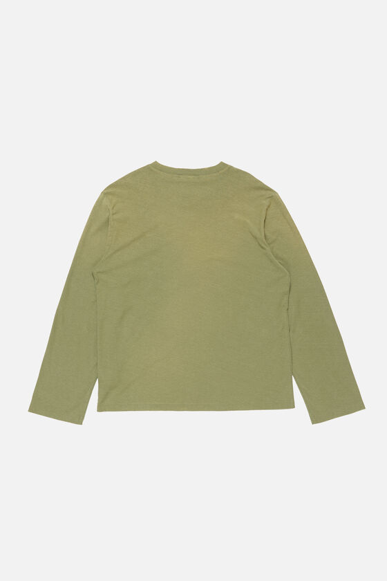 Acne Studios - ロゴTシャツ - リラックスフィット - オリーブグリーン
