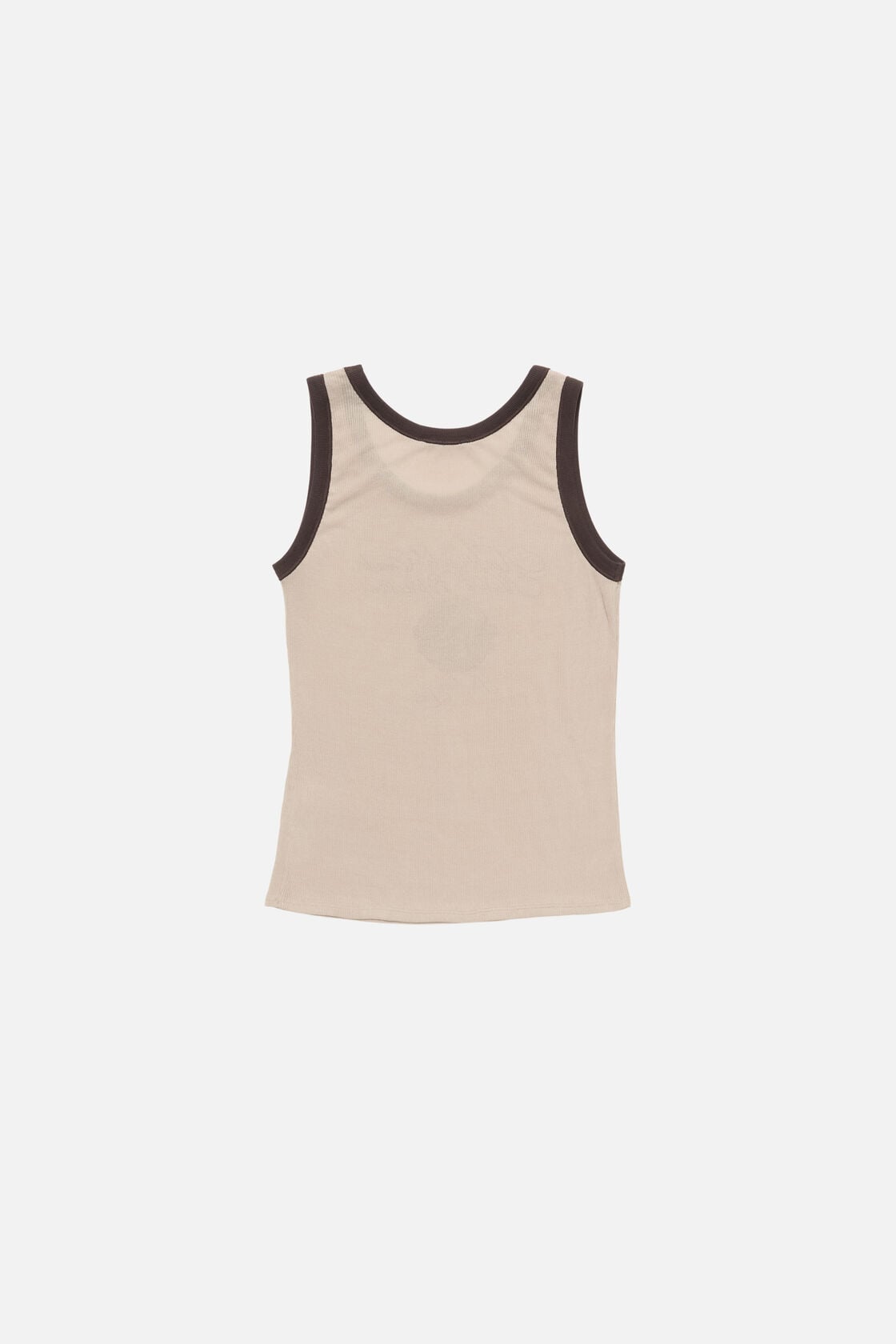 Ribbed tank top, Beige/black, 2000x