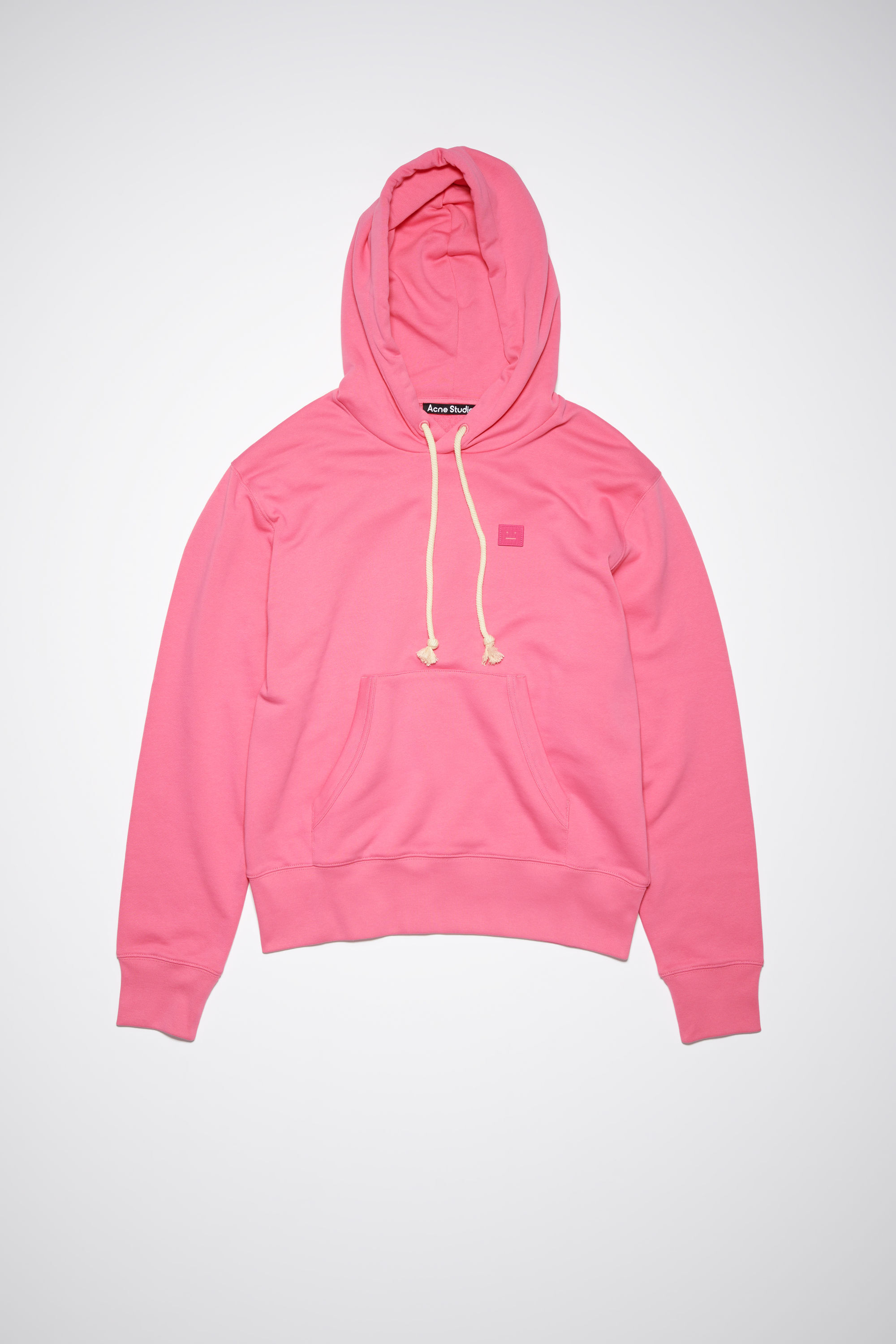 Acne Studios - Hooded sweatshirt - Regular fit - Bright pink