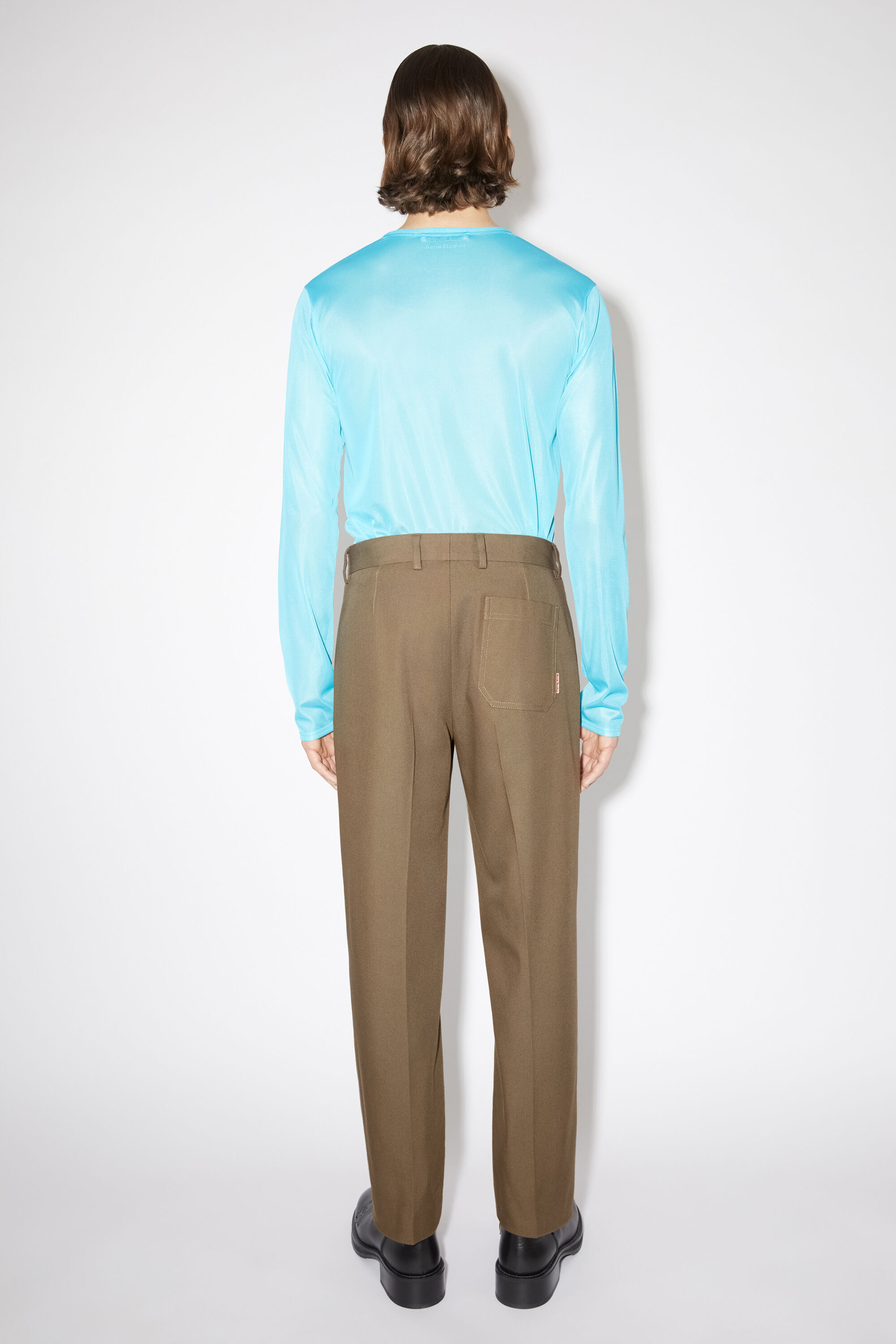 아크네 스튜디오 Acne Studios Twill cotton-blend trousers - Hazelnut brown