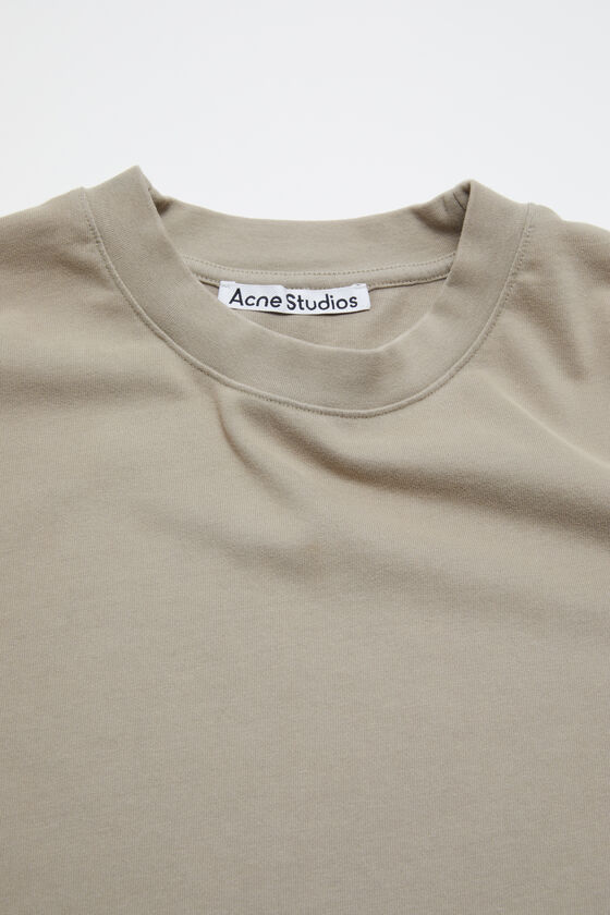 Acne Studios - Crew neck t-shirt - Relaxed fit - Concrete grey