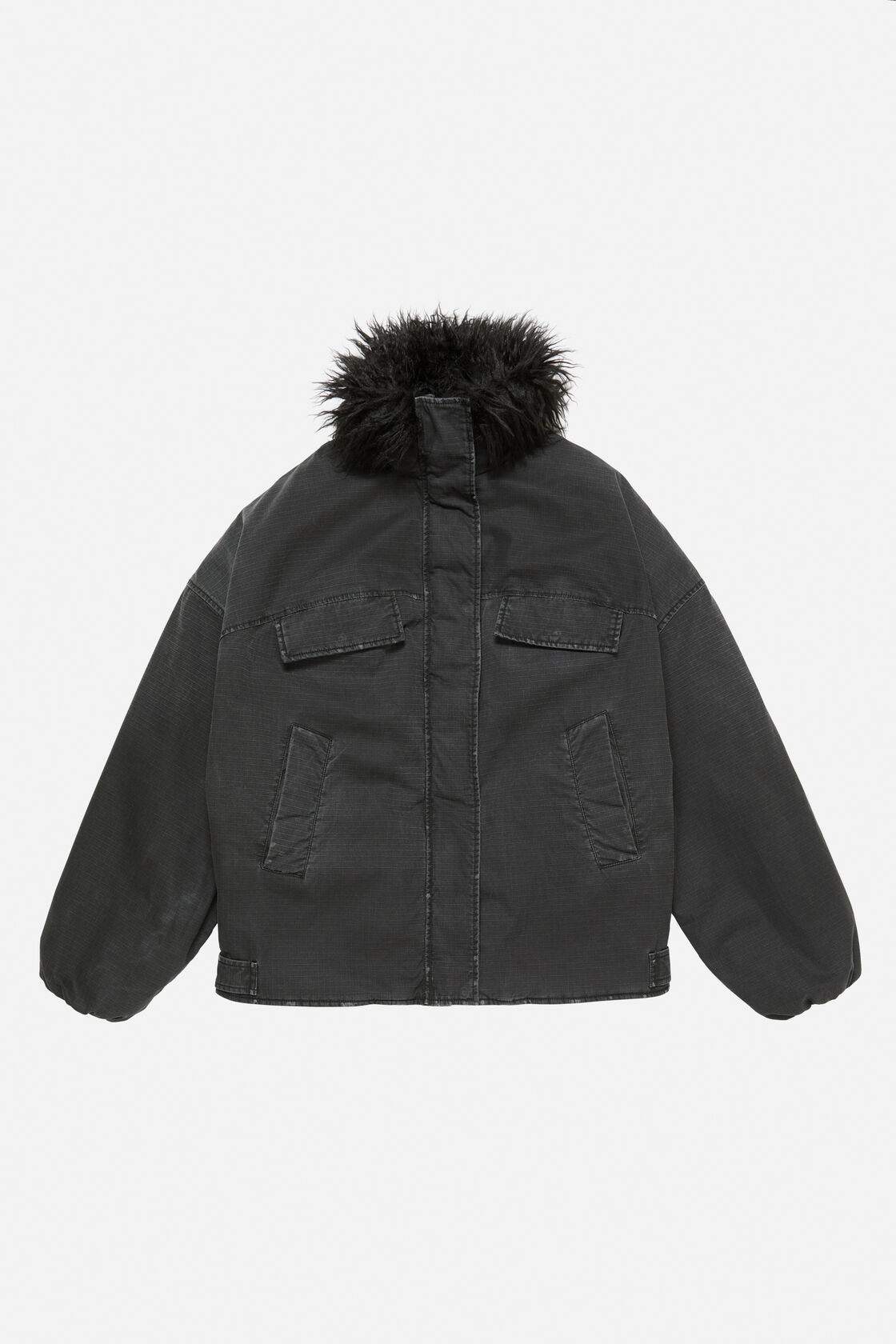 Coated jacket, Black, 2000x