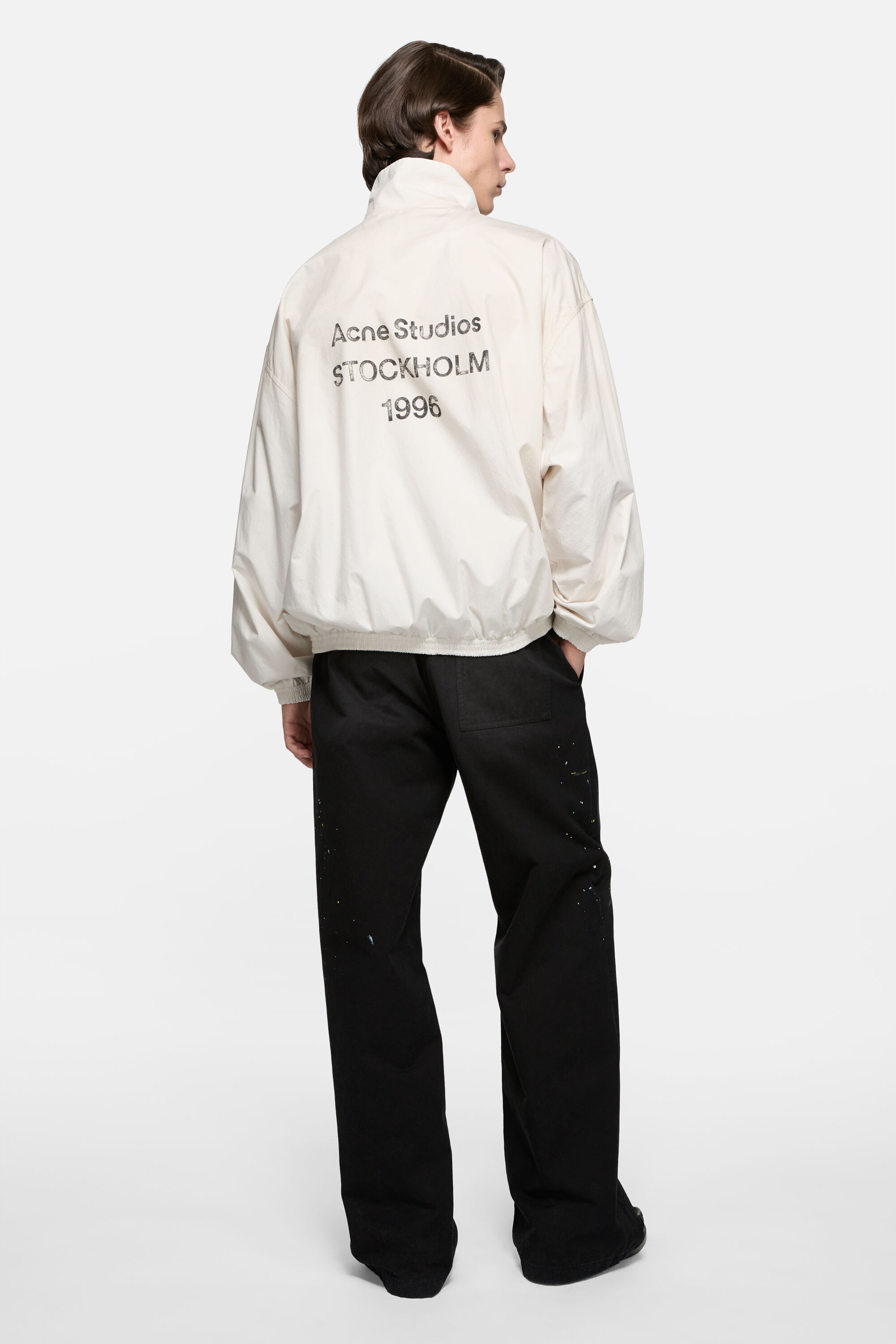 Acne Studios - Washed logo jacket - Dusty white
