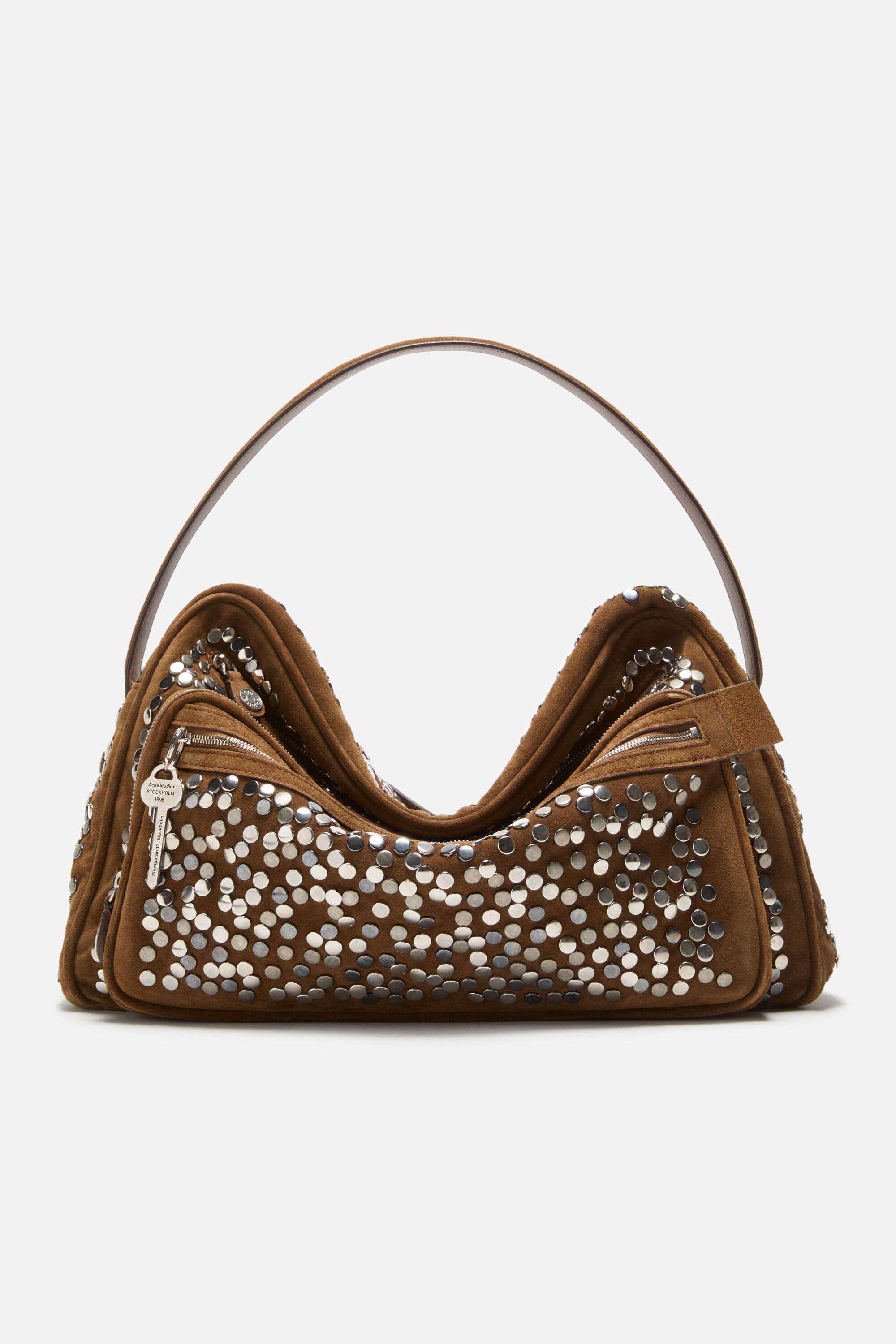 Acne Studios - Camero Camera bag with rivets - Cognac brown