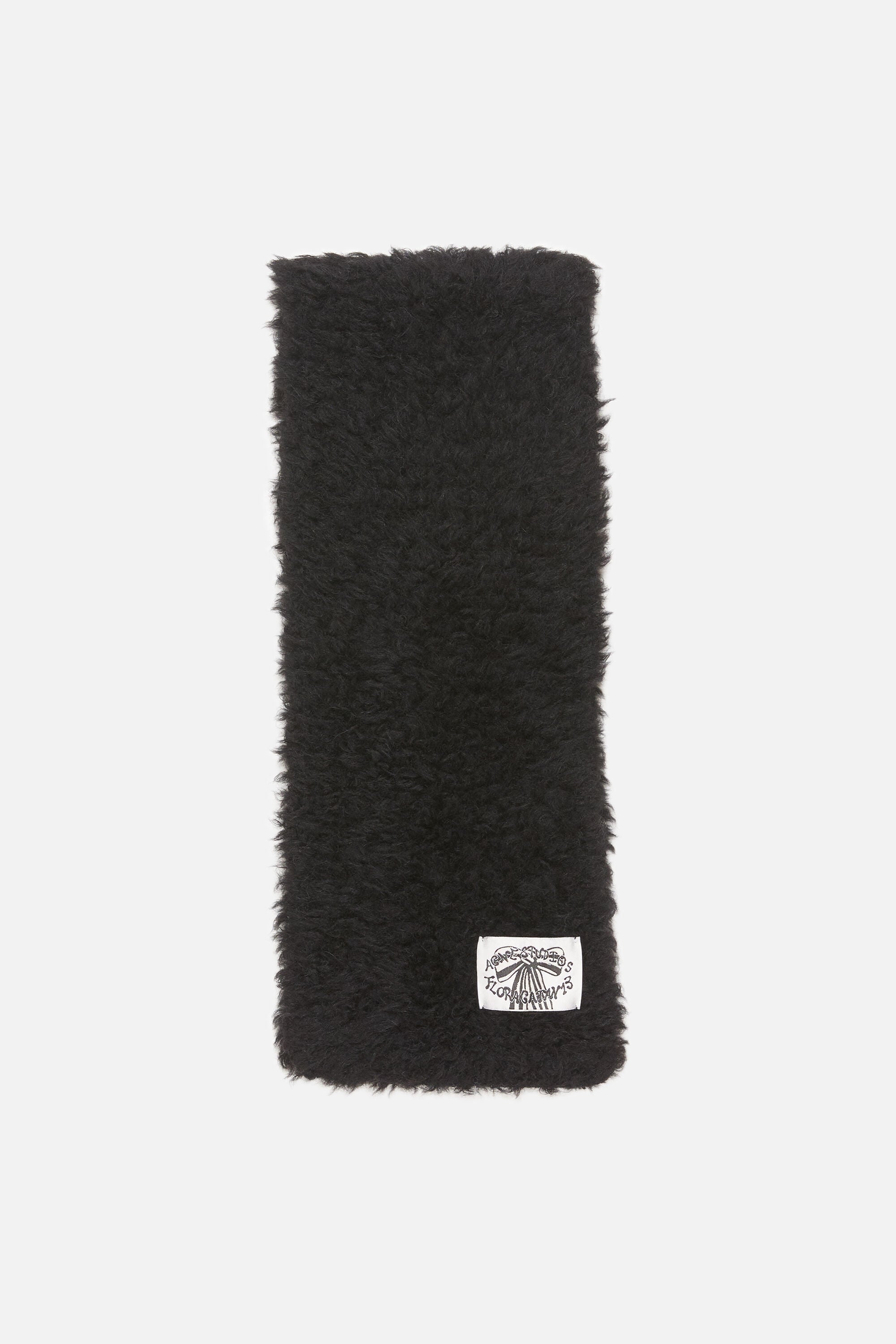 小物 ACNE STUDIOS SCARF/WHITE/BLACK Acne Studios - Fluffy scarf - Narrow - Black