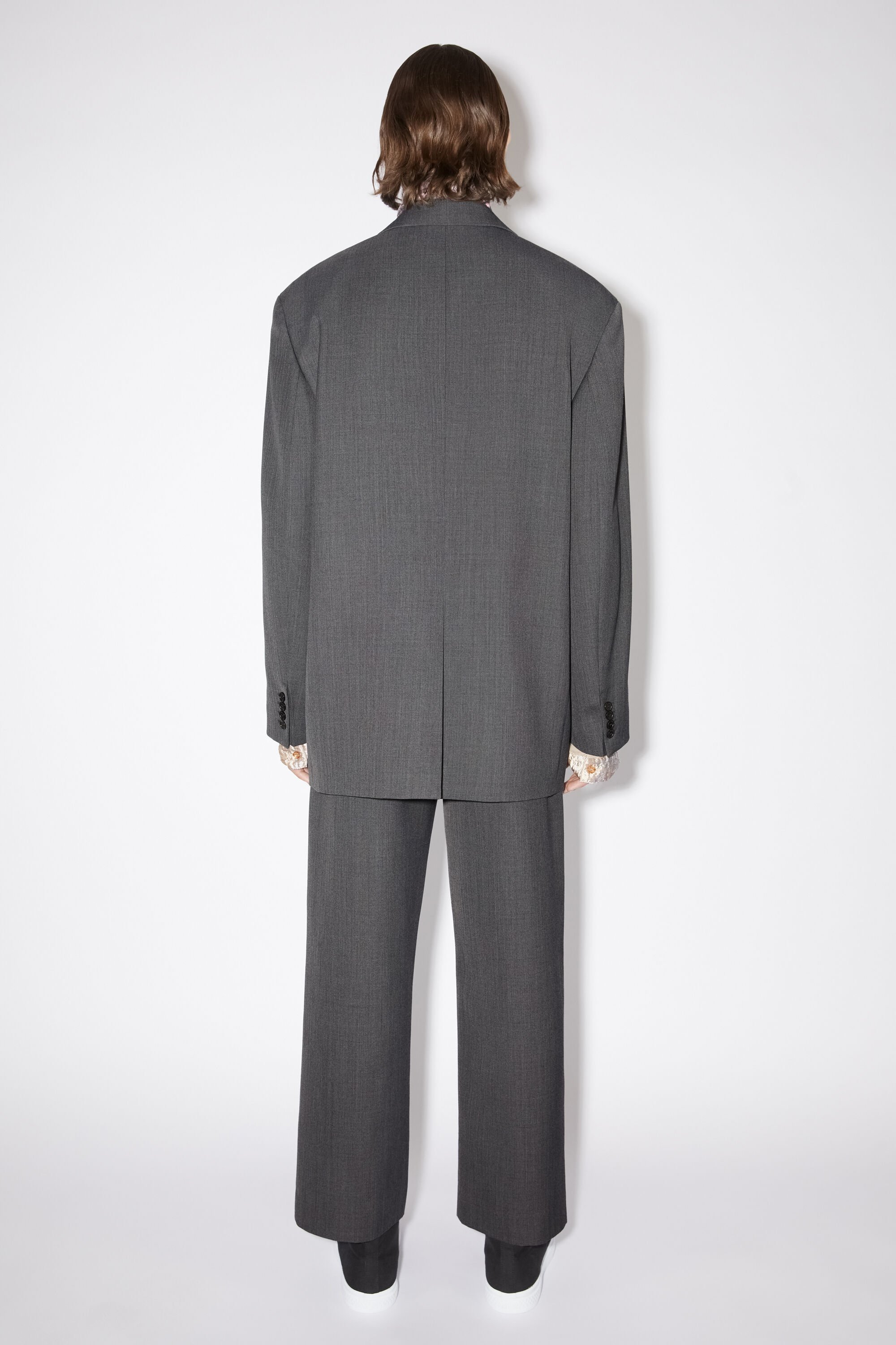 Acne Studios - Relaxed fit suit jacket - Dark grey melange