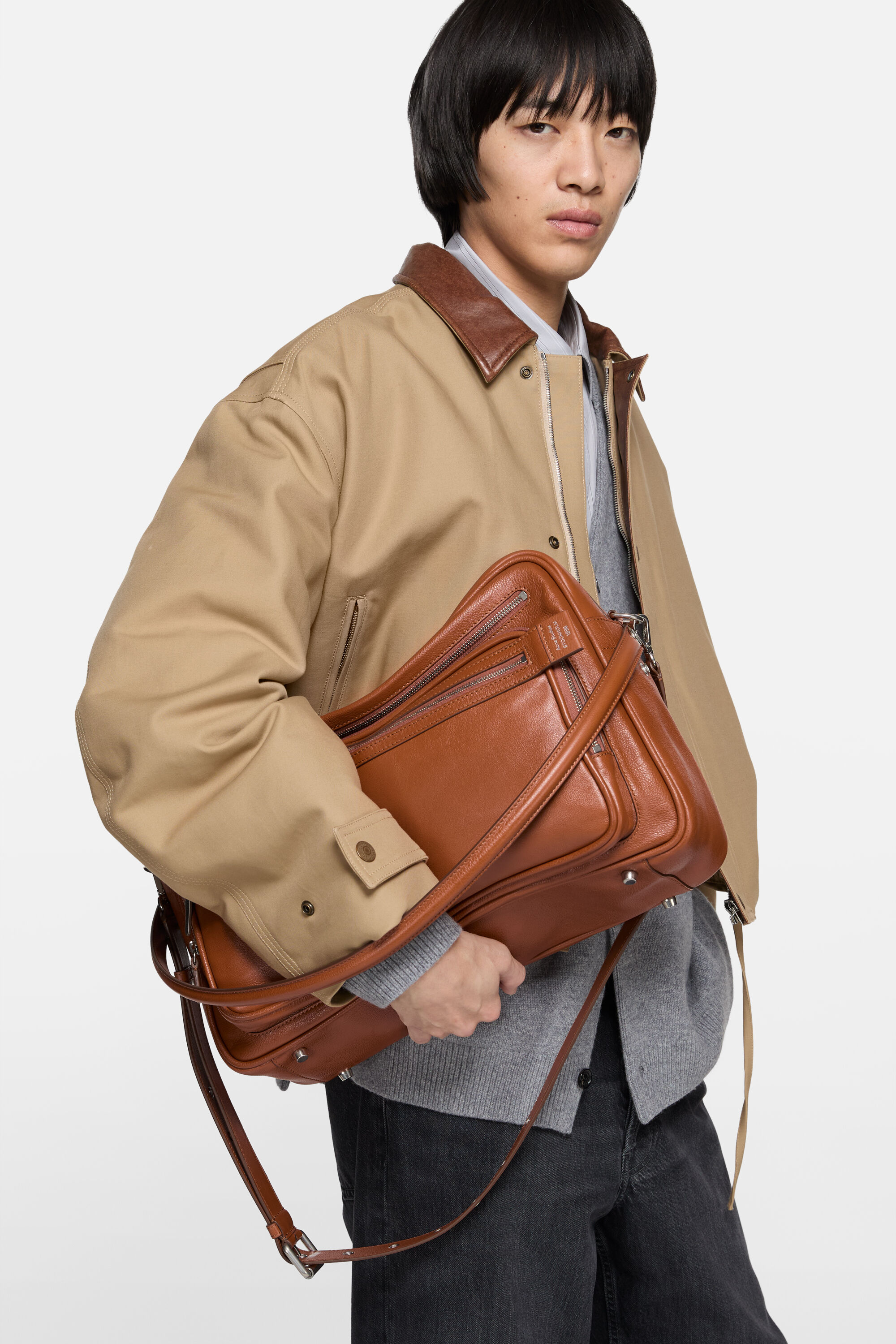 Acne Studios - Cameroショルダーバッグ - コニャックブラウン