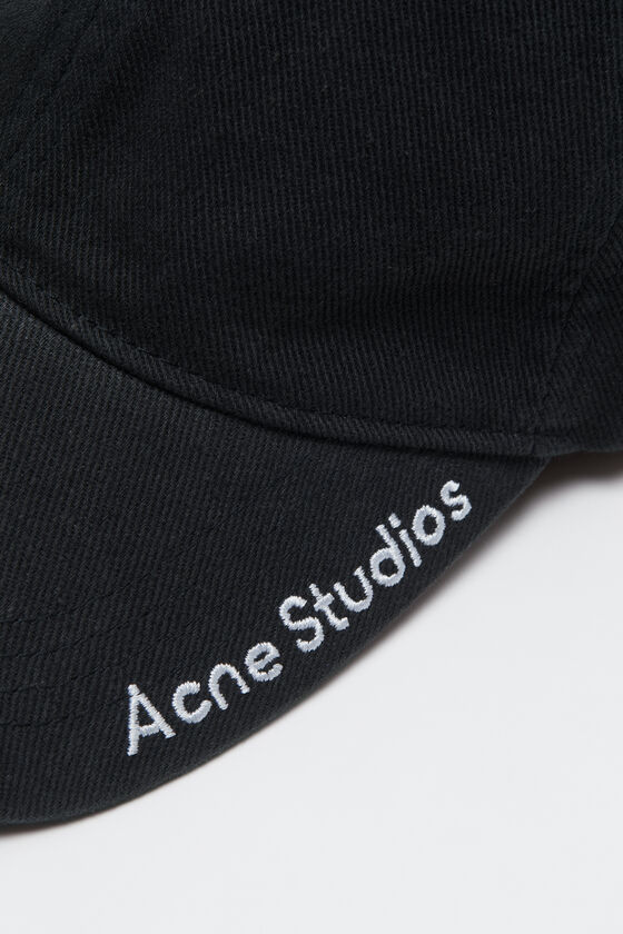 Acne Studios - ツイルロゴキャップ - ブラック 