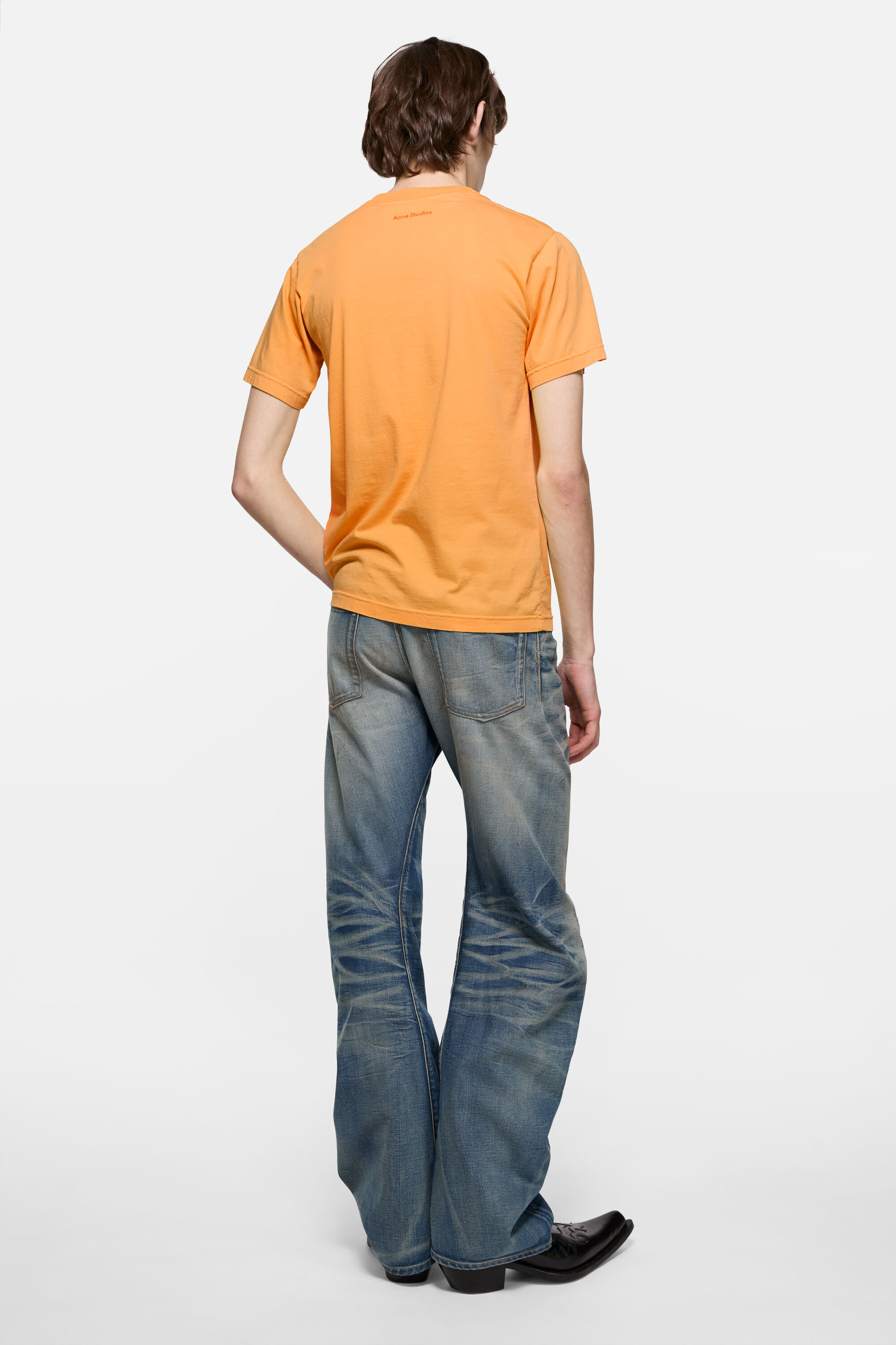 Acne Studios - Sprayed graphic t-shirt - Saffron Yellow