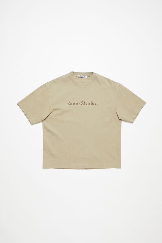 Acne Studios - Logo t-shirt - Relaxed fit - Sand beige