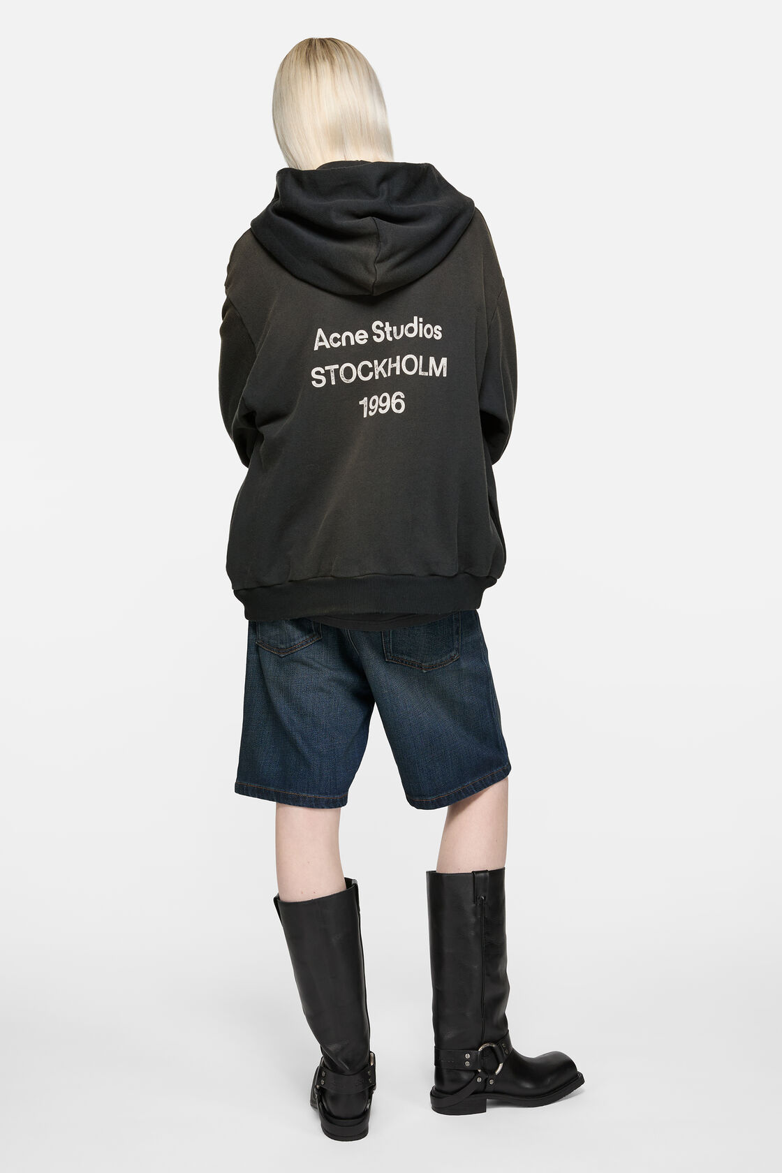 Logo hooded sweater, Black, 2000x