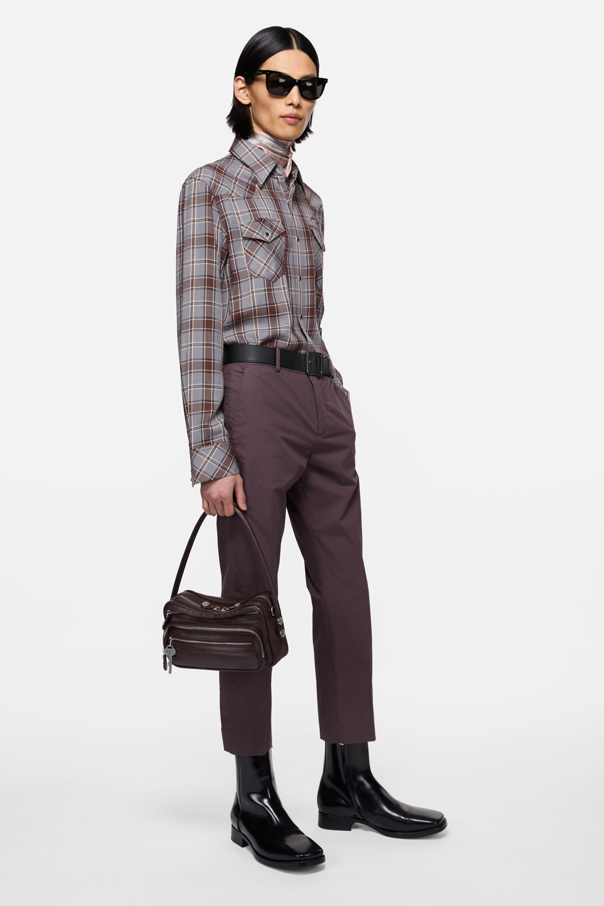 Acne Studios - Camero party shoulder bag - Chocolate brown