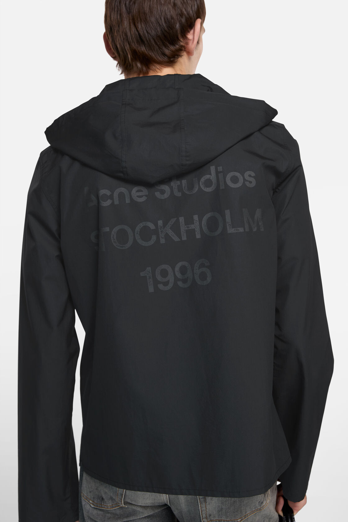 Hooded shirt, Black, 2000x