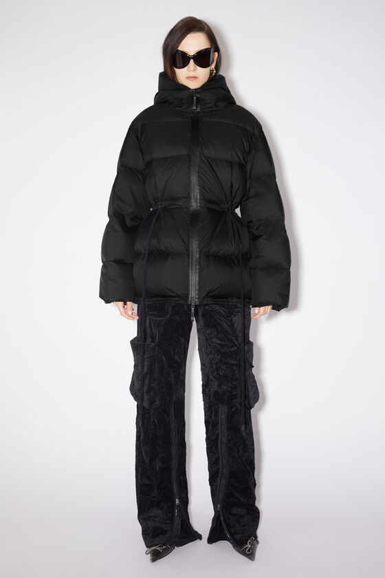 Acne Studios - フード付きパファージャケット - ブラック