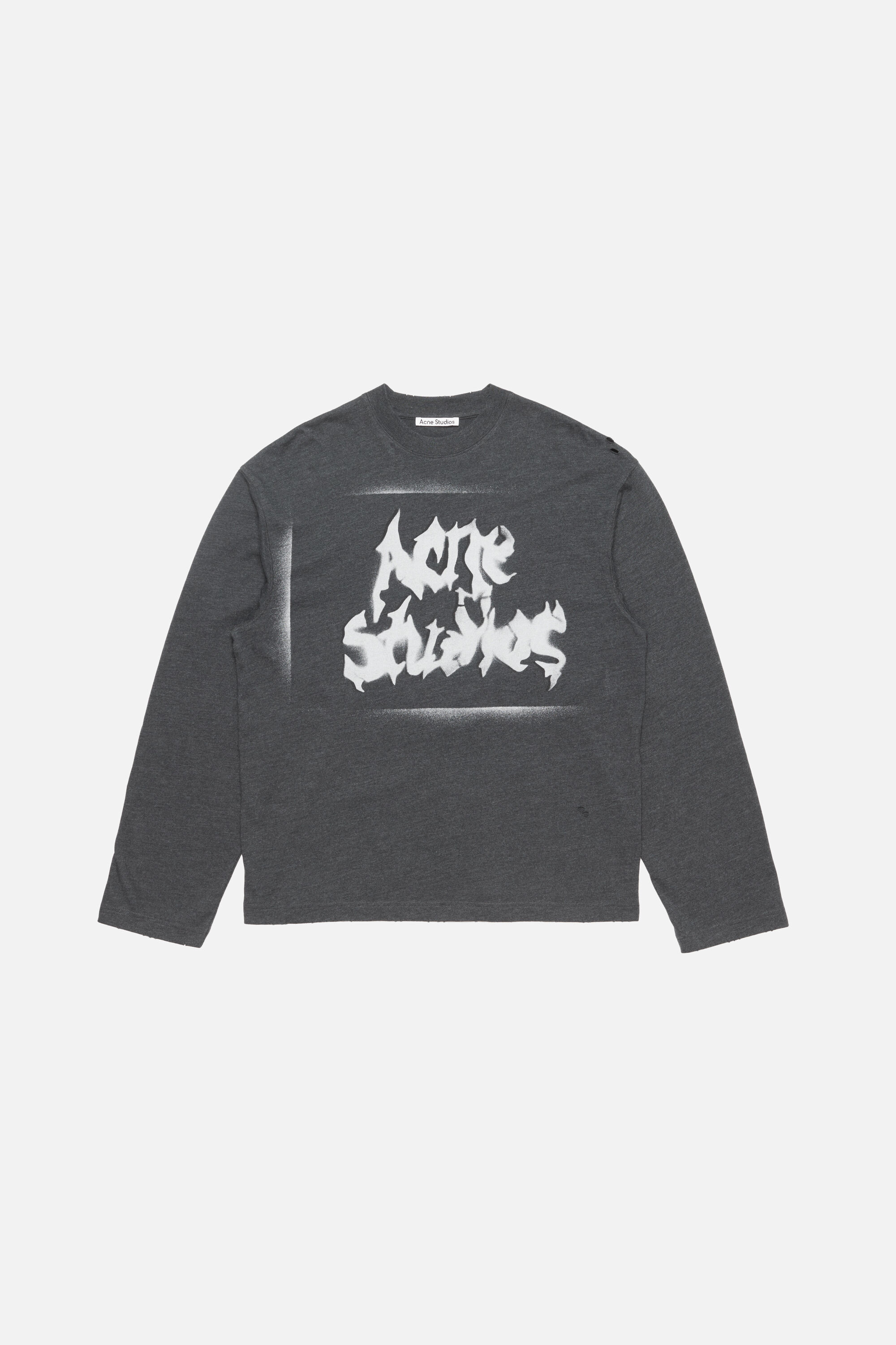 Acne Studios - Gothic logo t-shirt - Faded black