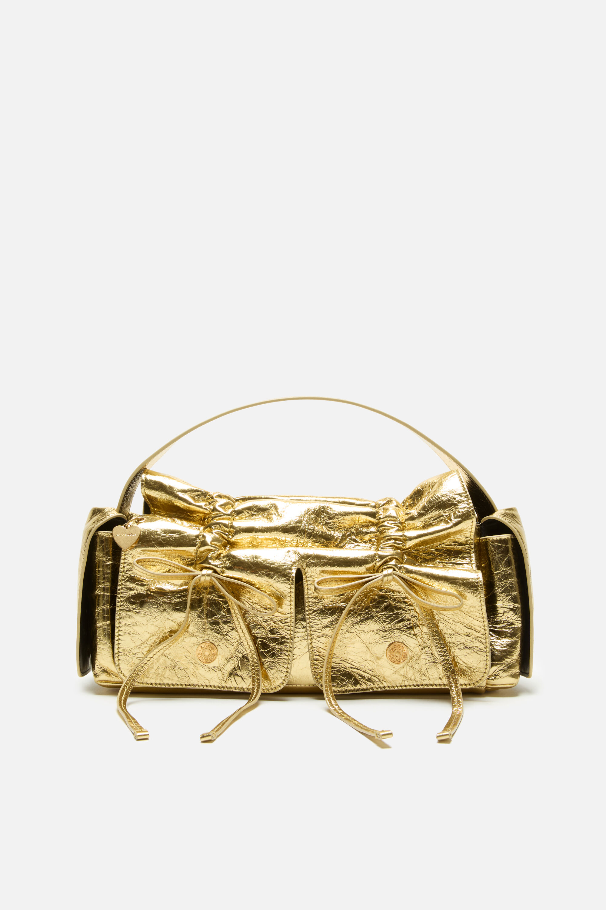 Acne Studios - Multipocket metallic shoulder bag - Gold