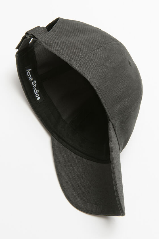 Acne Studios - レザーFaceパッチキャップ - ダークグレー