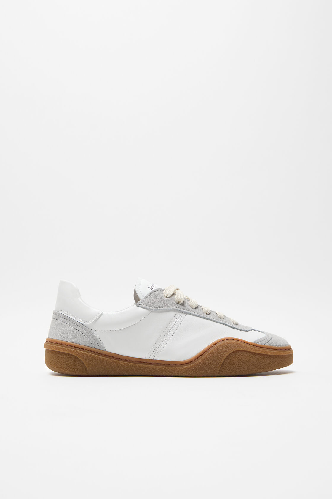 Lace-up sneakers, White/brown, 2000x