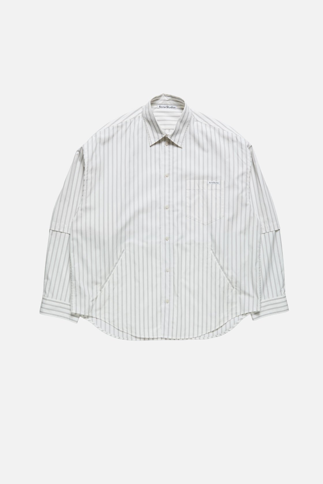 Double sleeve button-up, Off white/grey, 2000x