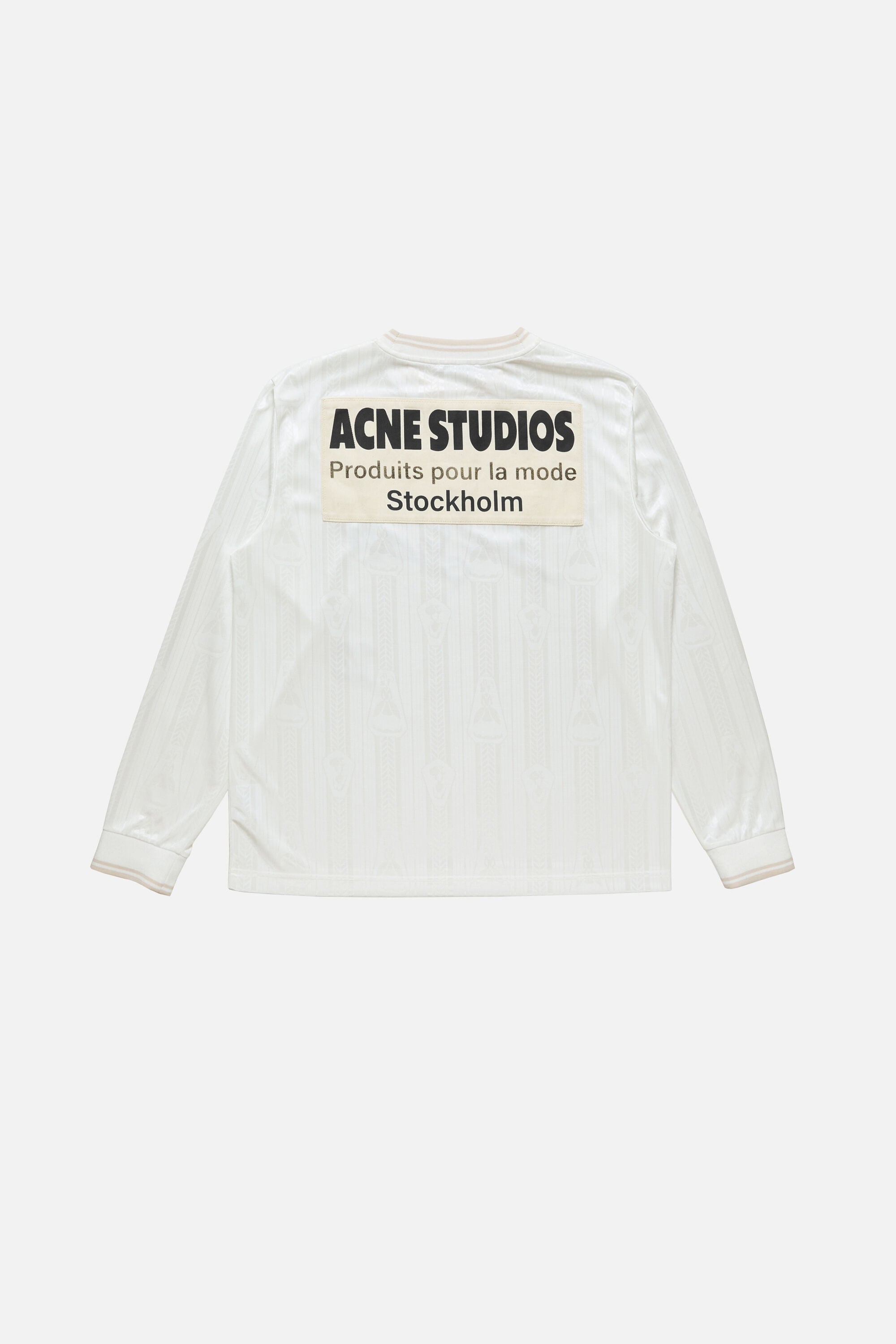 トップス Acne studios Logo Long Sleeve Jersey S Acne Studios - Logo sports jersey top - White