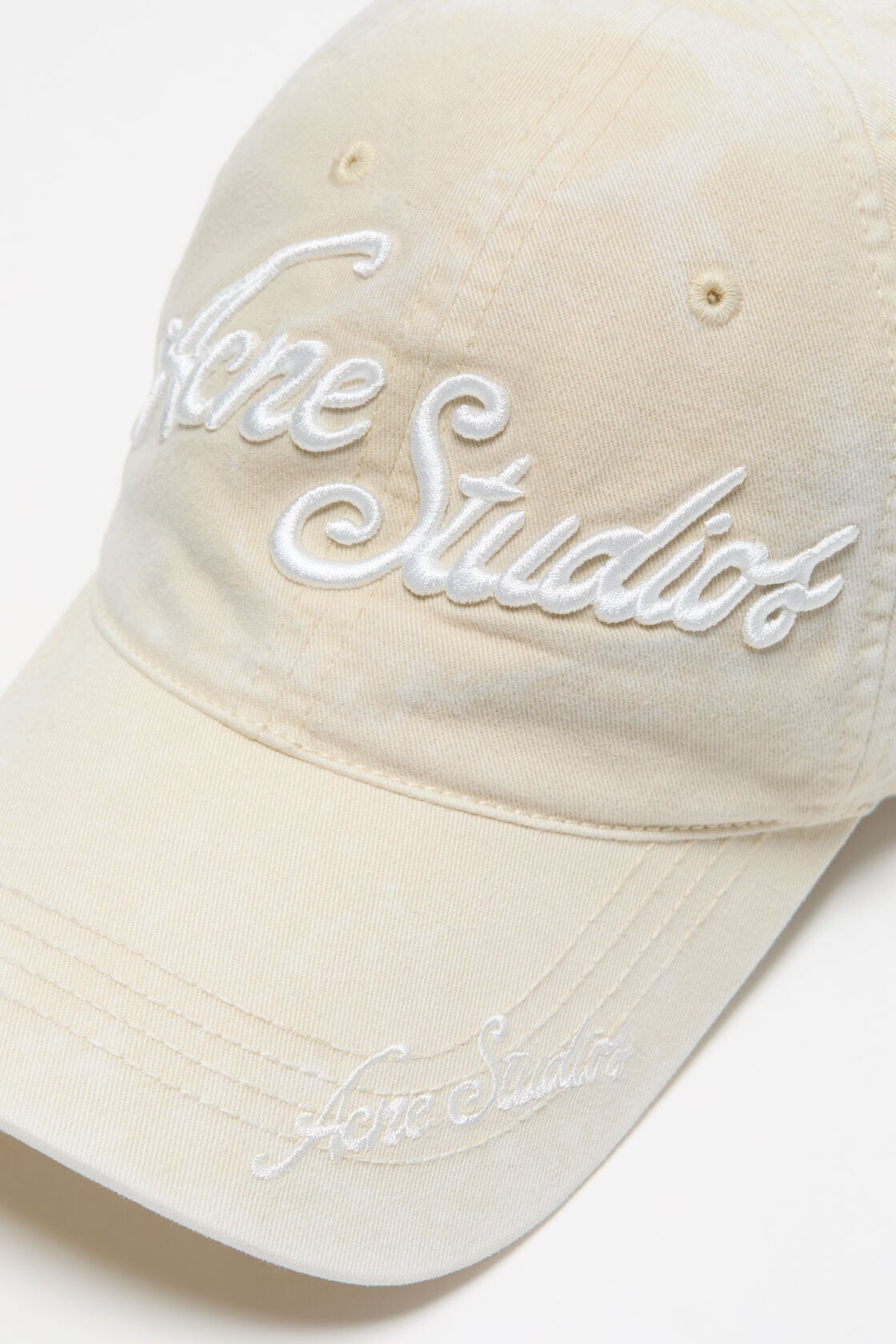 Embroidered logo cap, Oat beige, 2000x