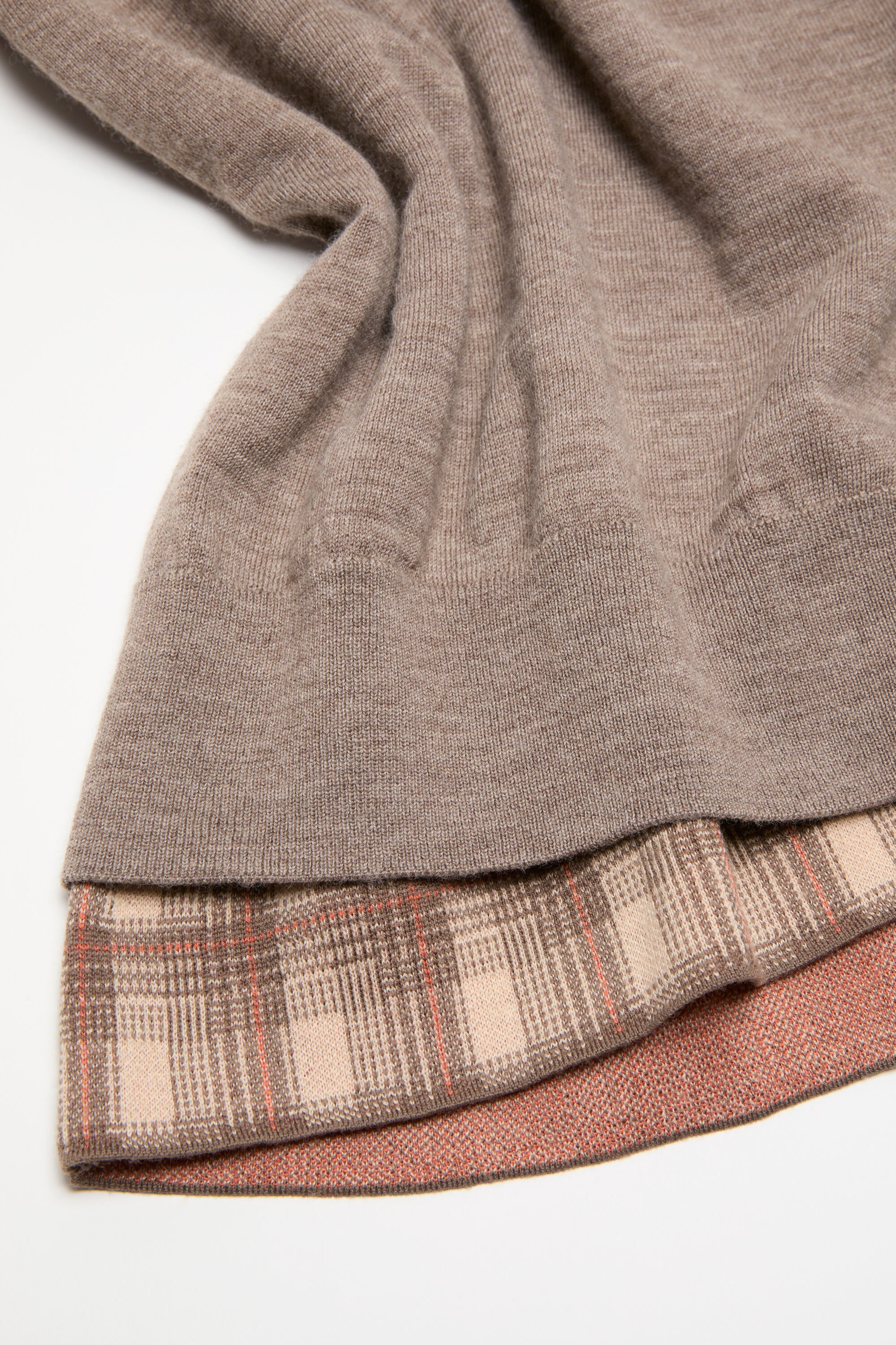 Acne Studios / アクネストゥディオズ | Asymmetric Distorted Jumper Knit ニット | S | ブラウン/ピンク/ベージュ | レディース 🎈Acne Studios ⁡ 今年はグレーがミックスされた ピンクにしたよ