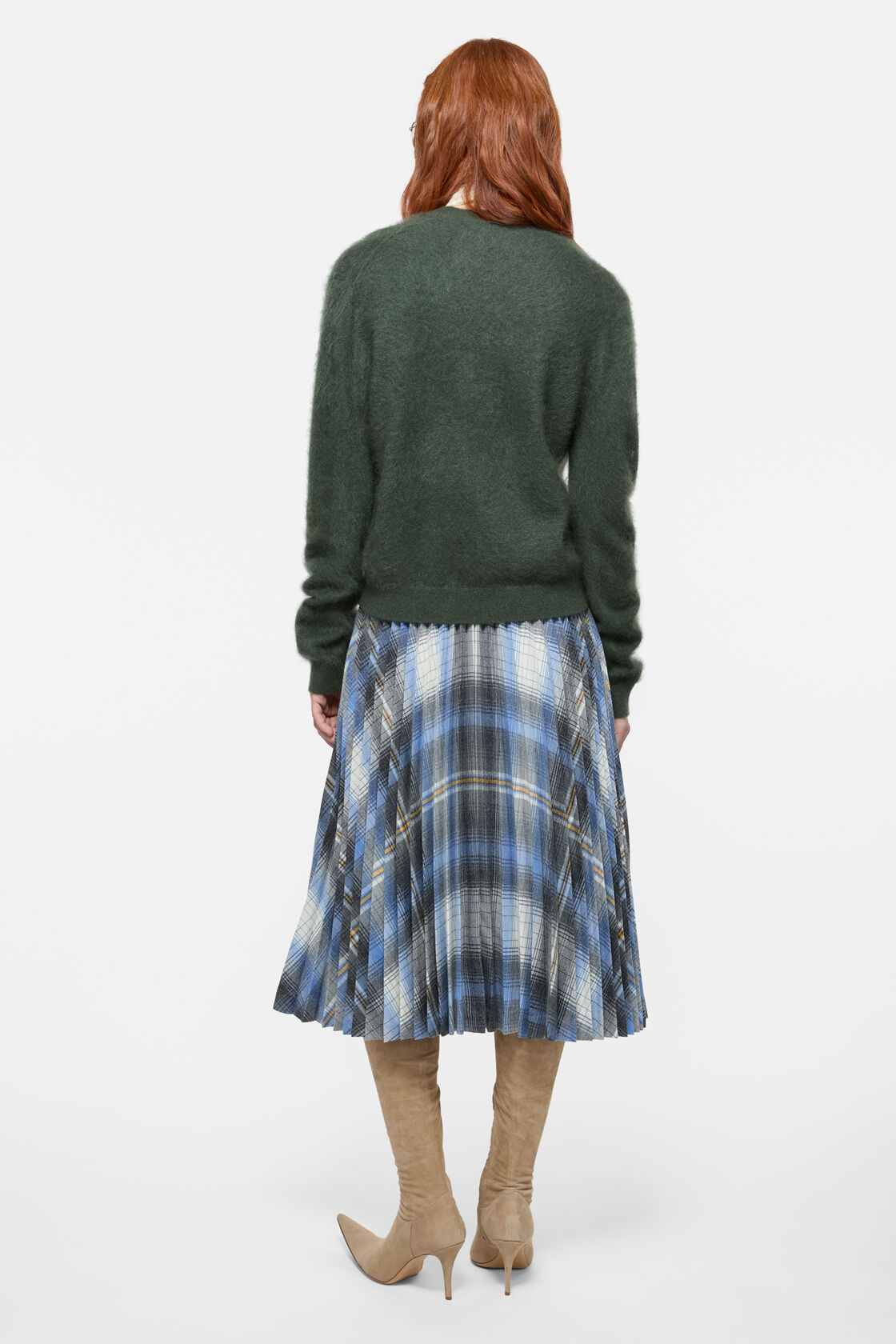 Cashmere cardigan, Dark green, 2000x