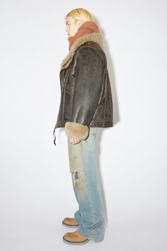 Acne Studios - Shearling jacket - Brown/beige