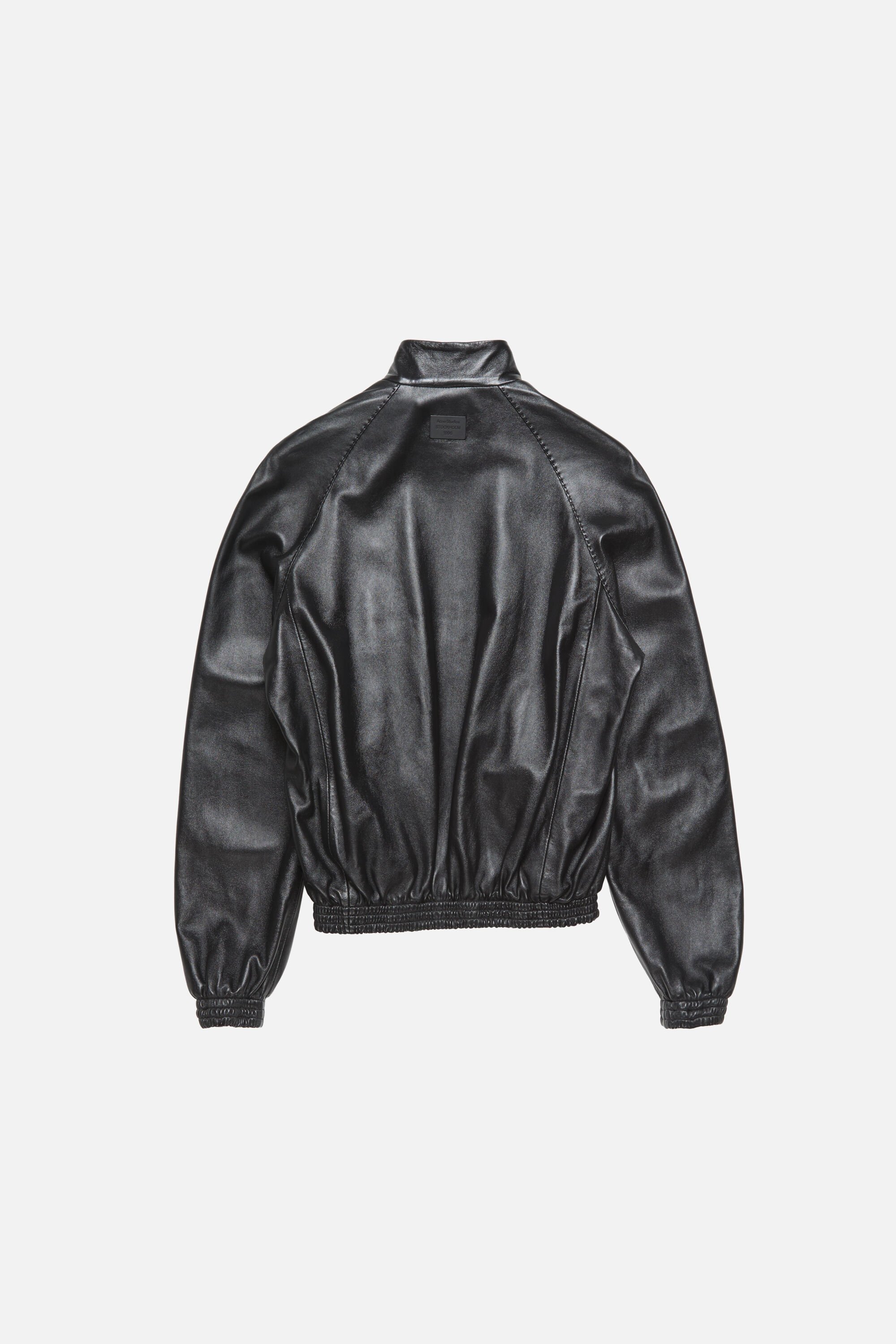 Acne Studios レザー　トラッカージャケット　46 Acne Studios - Leather shirt jacket - Black