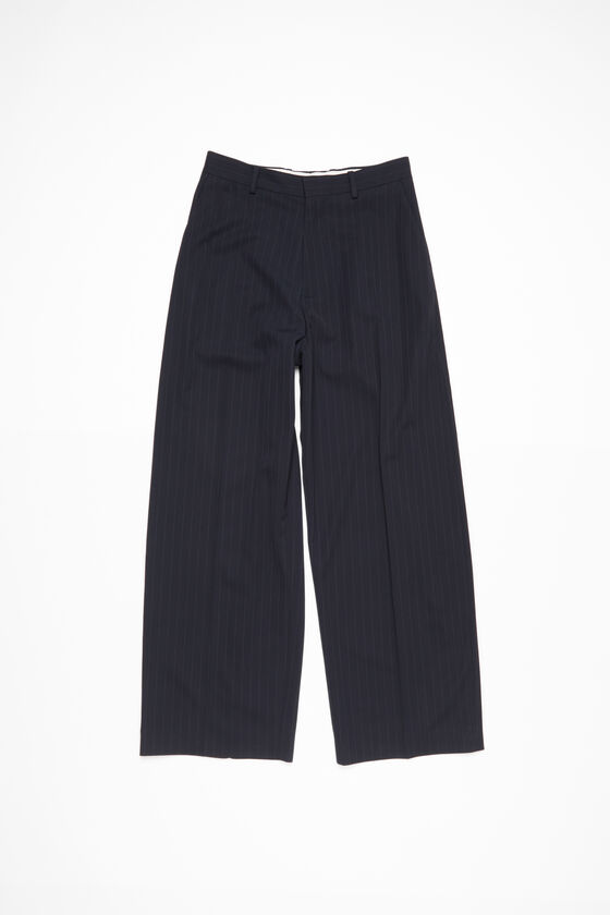 Acne Studios - ピンストライプトラウザーズ - ネイビー