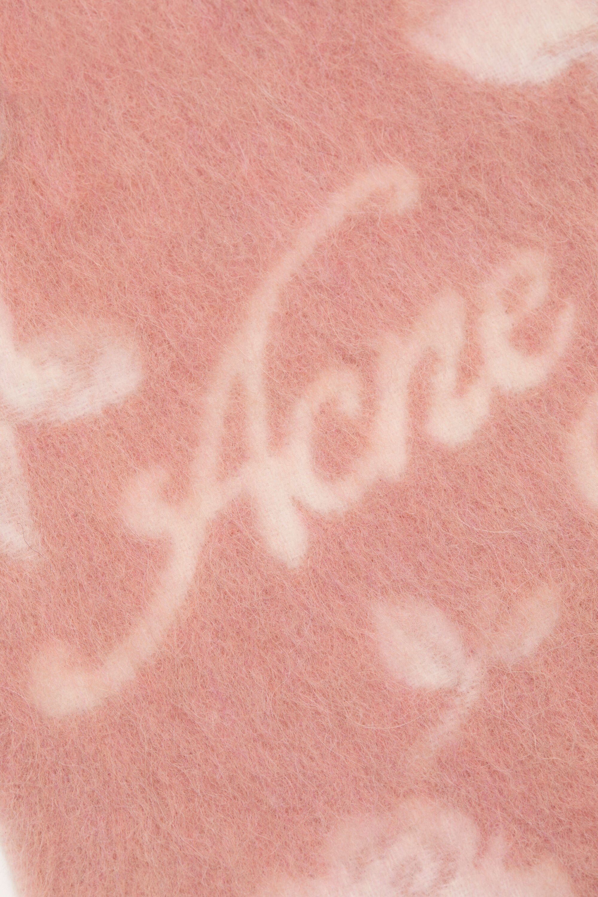 Acne Studios - Floral alpaca wool scarf - Pink